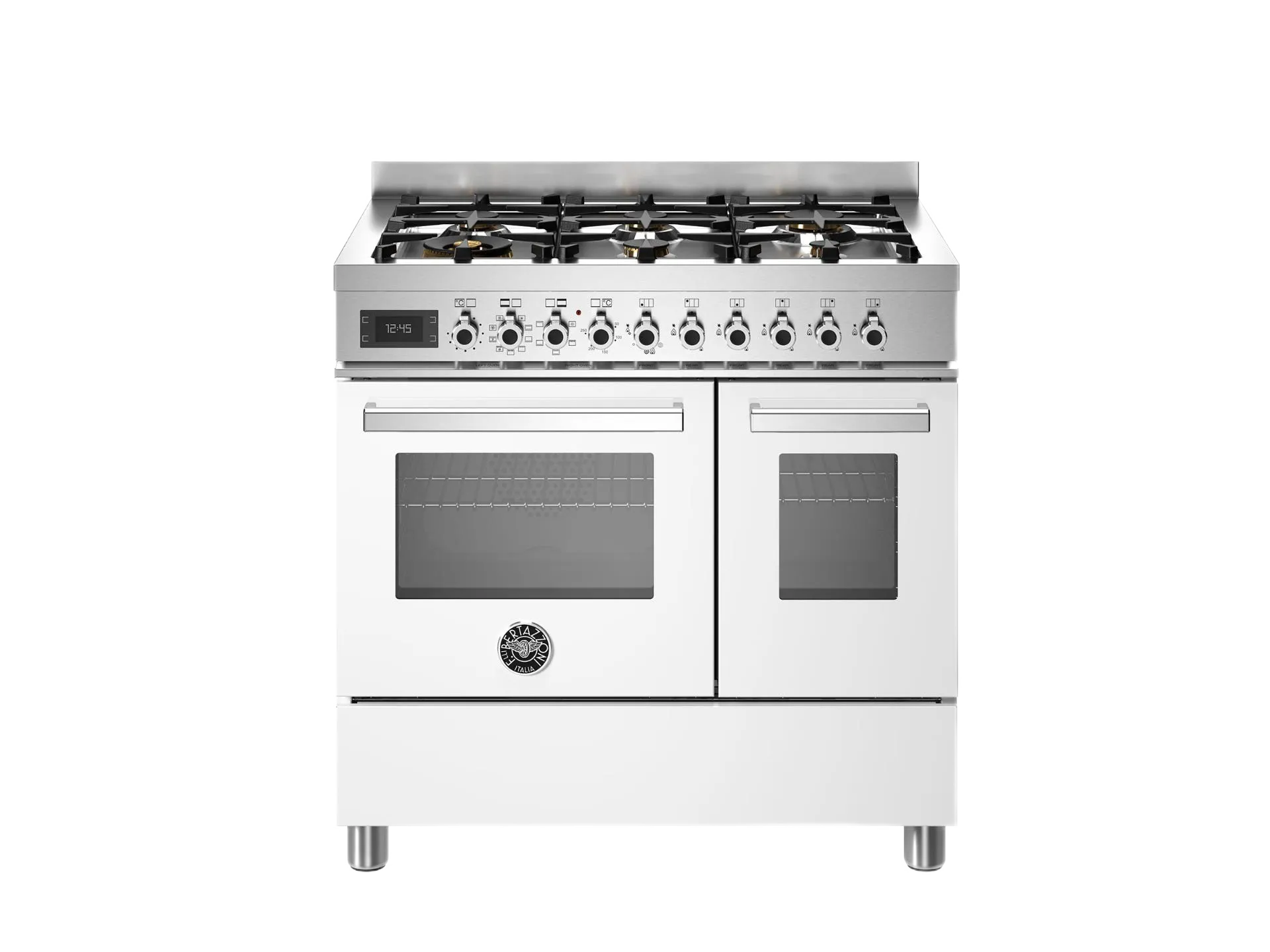 Bertazzoni Professional, Spis 90x60, 2 Ugnar, Vit Gasspisen.se