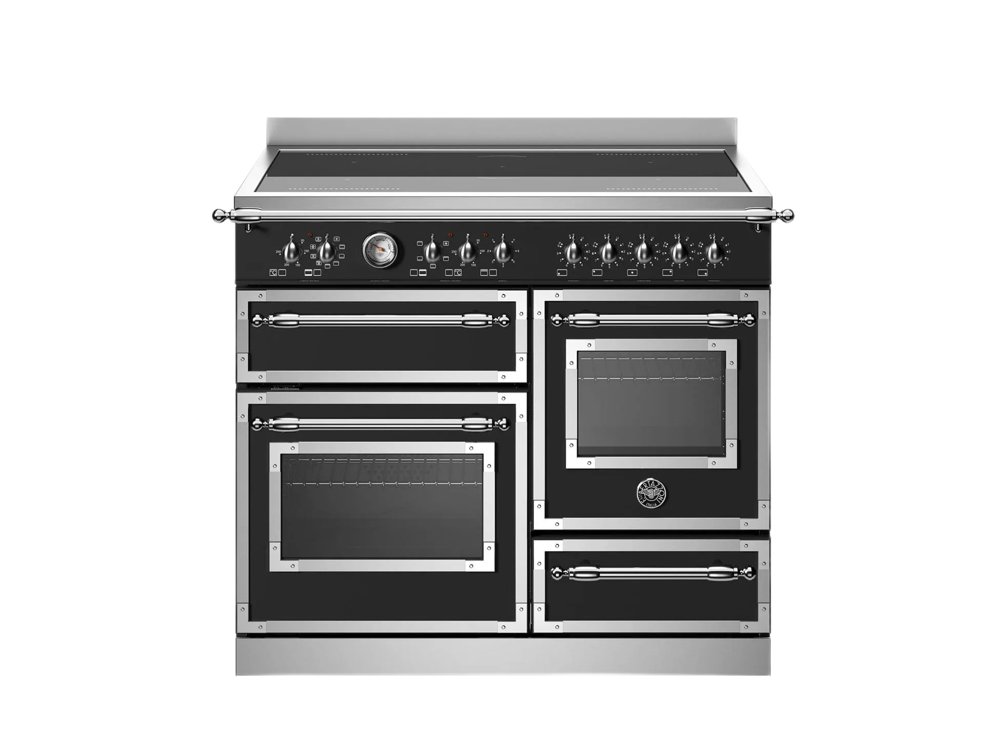 Bertazzoni spis, Heritage, Spis 100x60 3 Ugnar, Svart Gasspisen.se