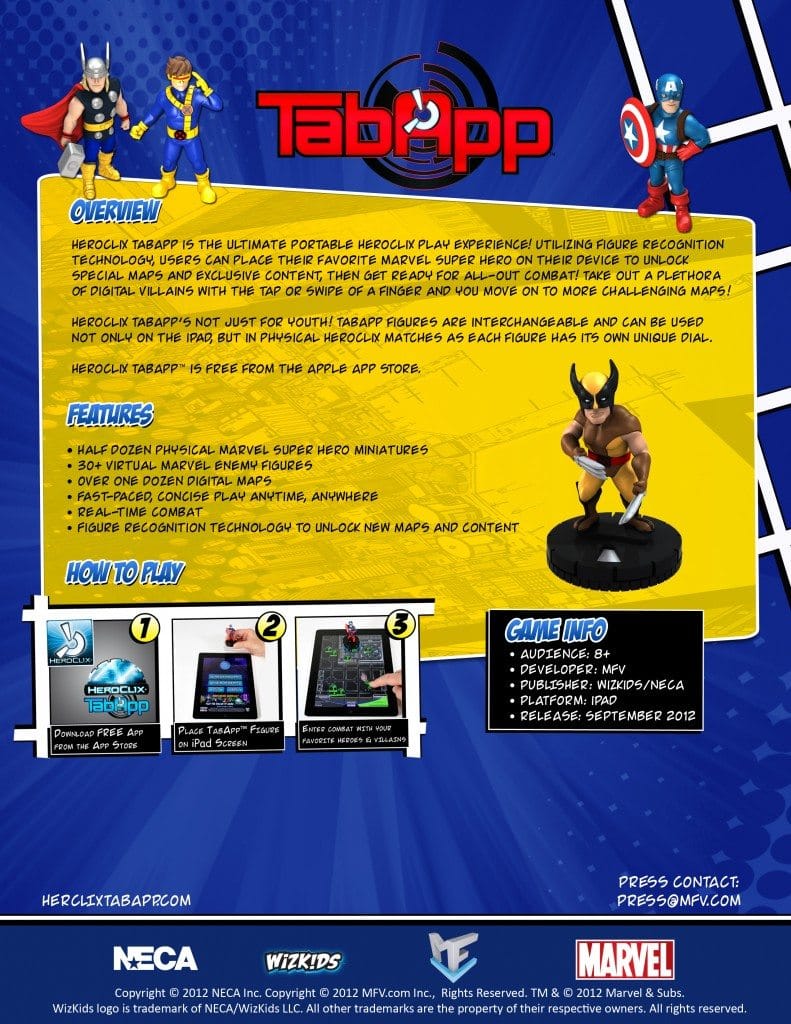 WizKids Reveals HeroClix TabApp™ and Marvel Figure Launch Dates Geek