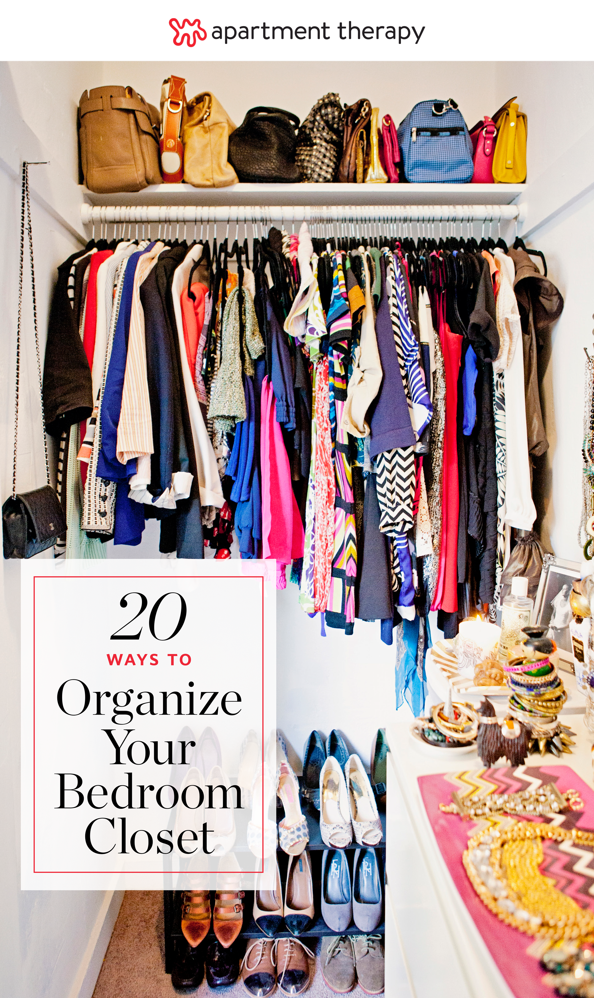 20 Ideas For Organizing Your Bedroom Closet Apartment Therapy