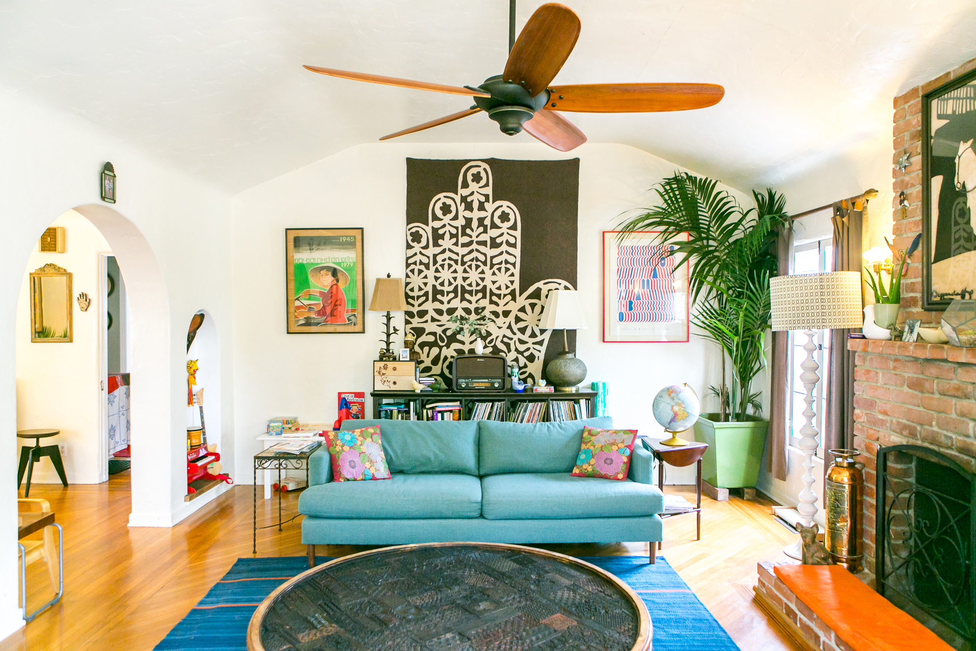 boho ceiling fan with light