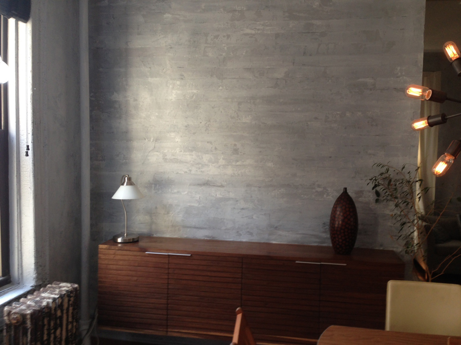 Diy Home Decor How To Paint A Faux Concrete Wall Finish Apartment Diy Home Decor How To Paint A Faux Concrete Wall Finish Apartment Therapy
