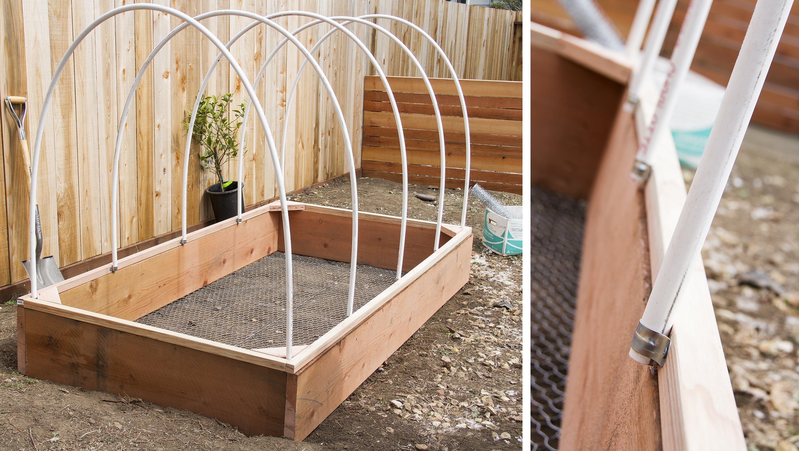 Diy Covered Greenhouse Garden A Removable Cover Solution To