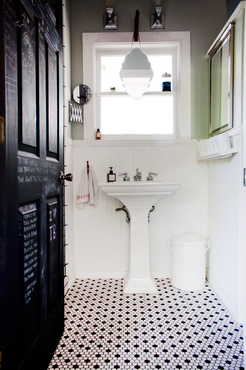 Pedestal Sink Storage Ideas and Inspiration