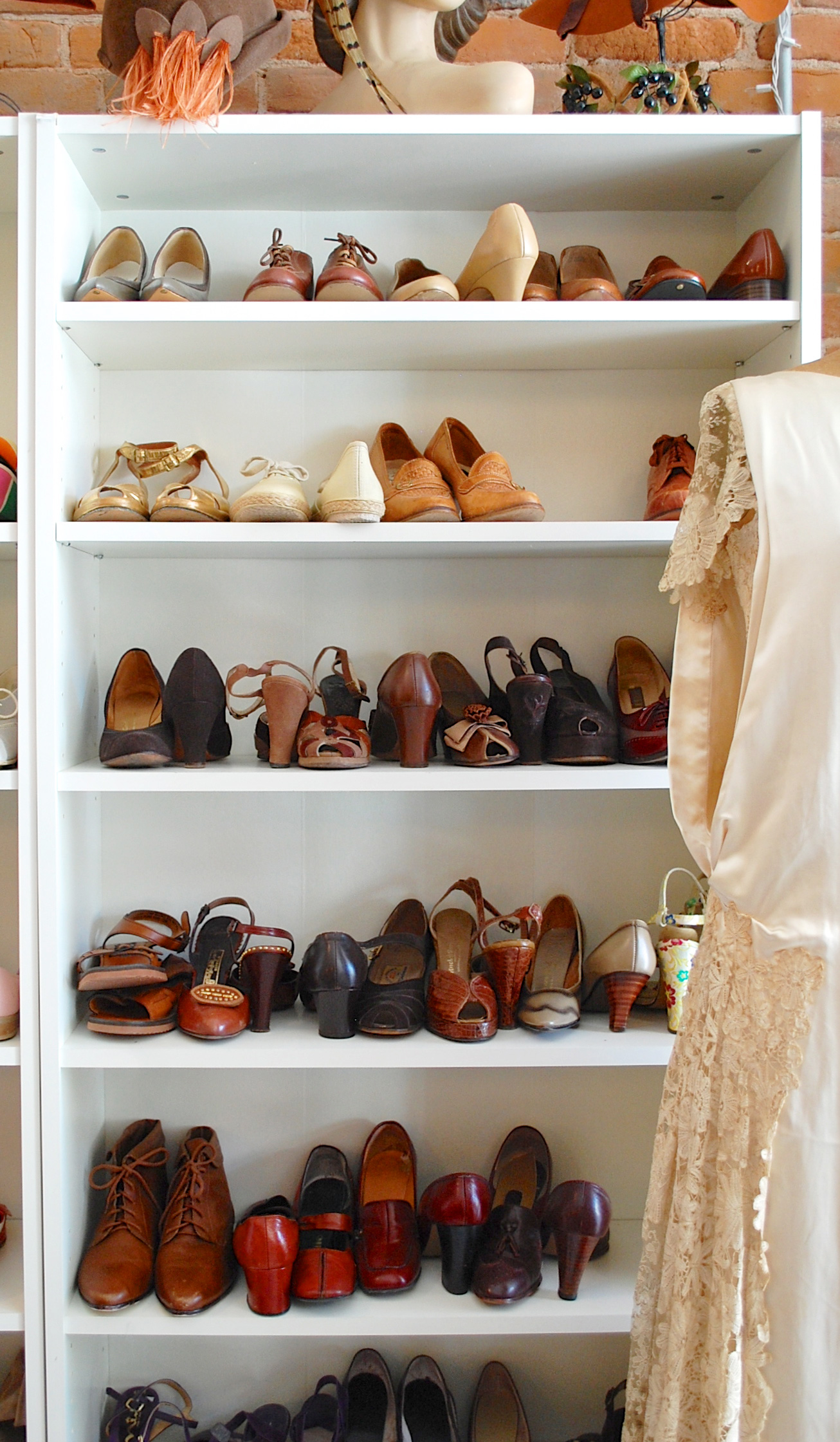 Shoe + Handbag Storage Ideas feat. Ikea Billy Bookcase