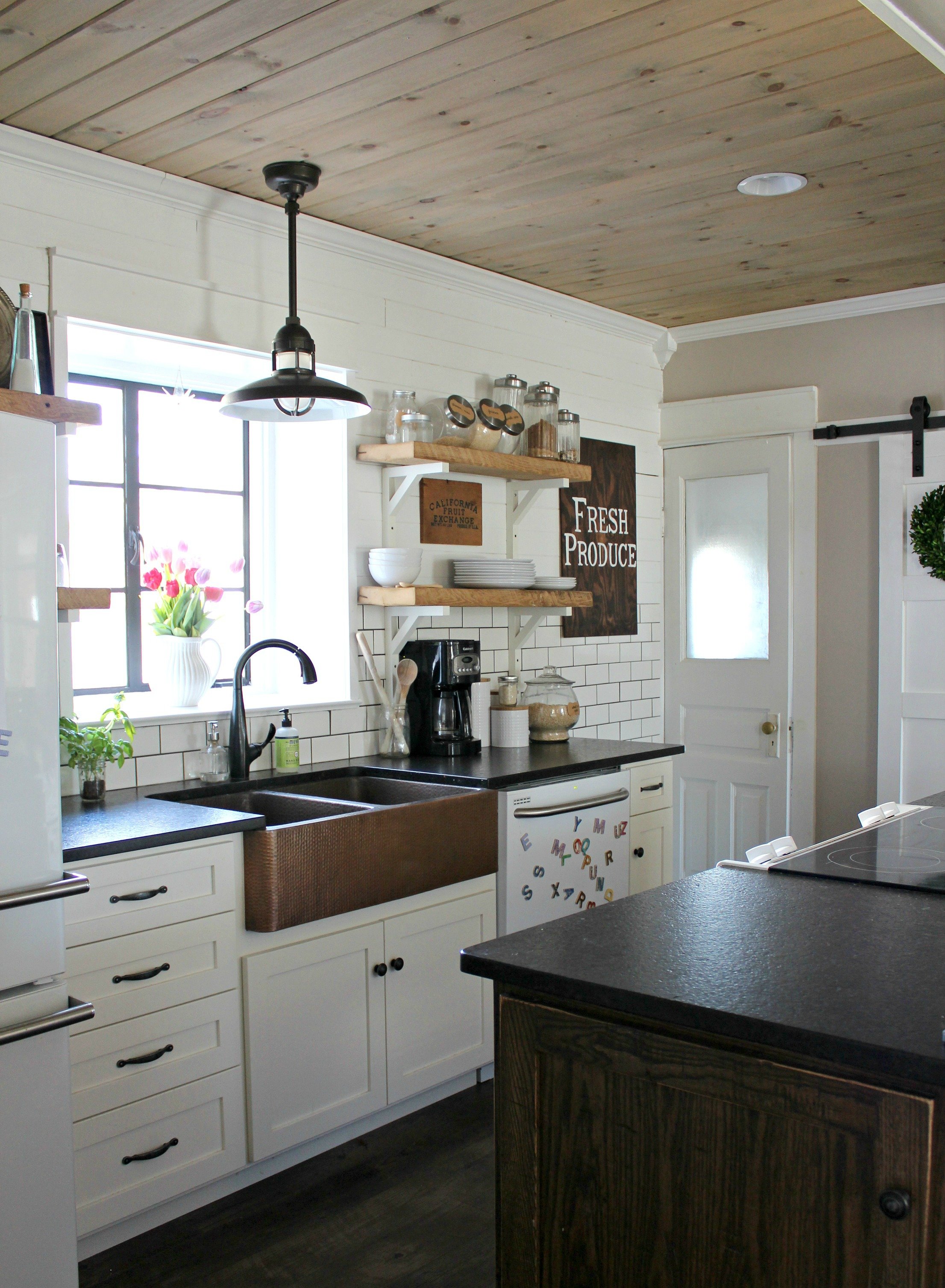 Diy Wood Planked Ceiling Apartment