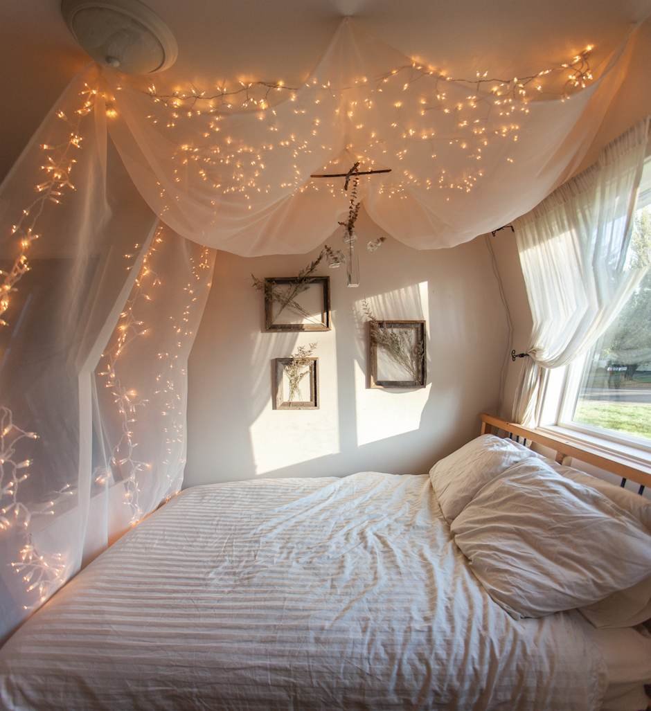 twinkle lights bedroom ideas