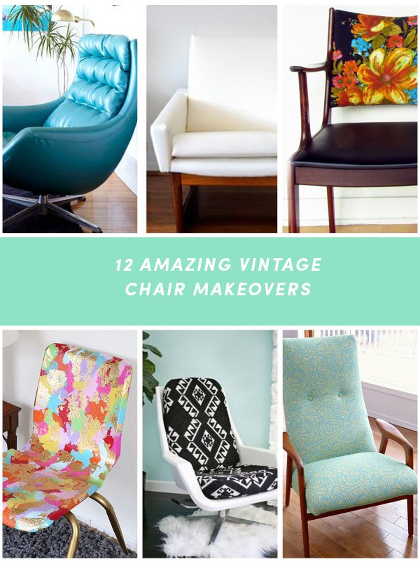 Before & Afters by the Dozen: 12 Amazing Vintage Chair Makeovers