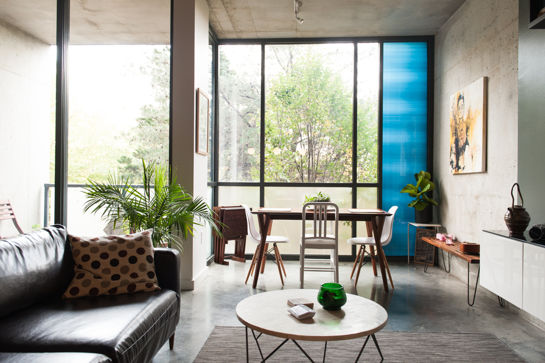 Warm Industrial | Apartment Therapy - Creating A Wellness Focused Industrial Apartment