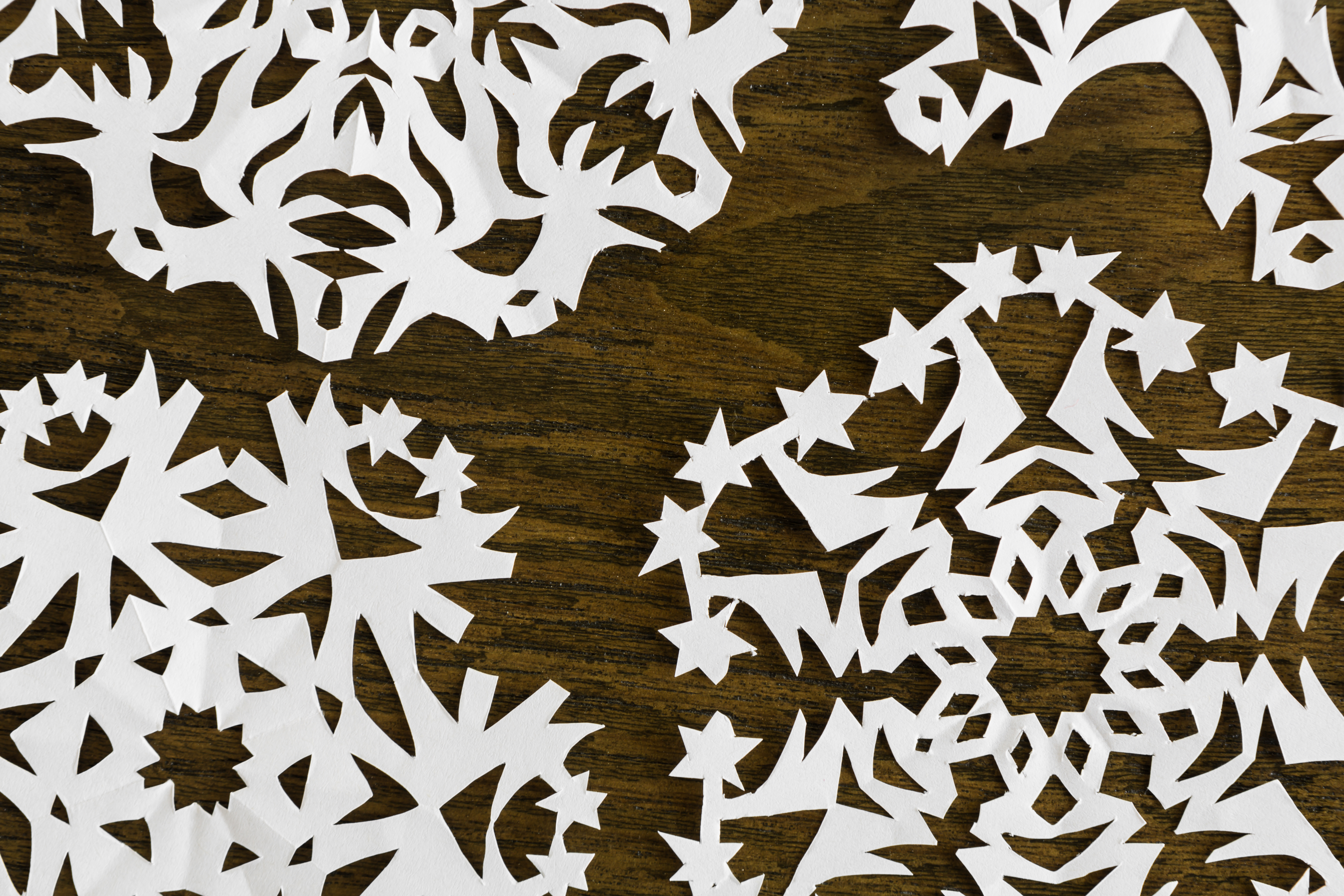 Winter Snowflake hole punch project