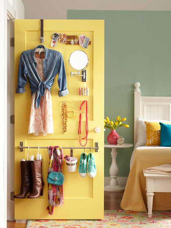 Closet Storage Solutions For The Back Of The Door Apartment Therapy