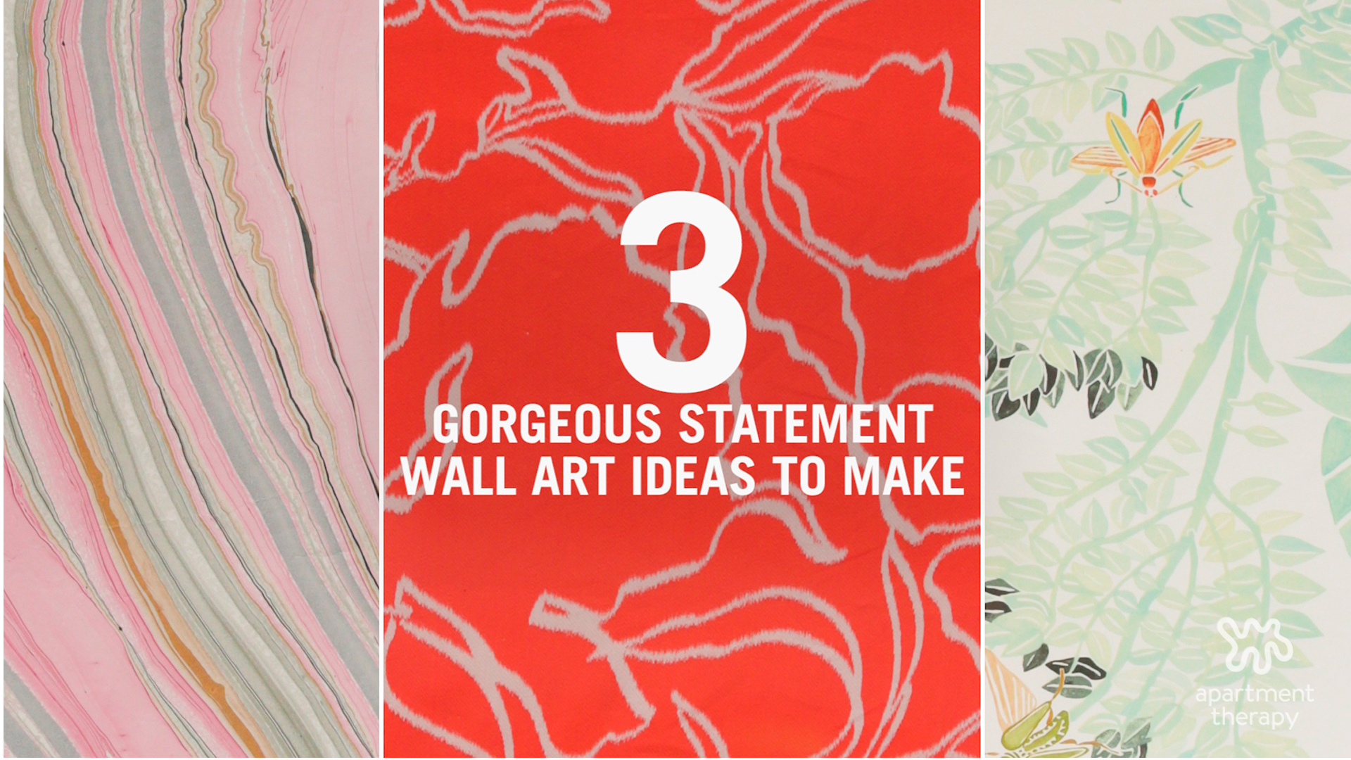 3 Gorgeous Statement Wall Art Ideas To Make Video Apartment Therapy 3 Gorgeous Statement Wall Art Ideas To Adorn Those Empty Walls