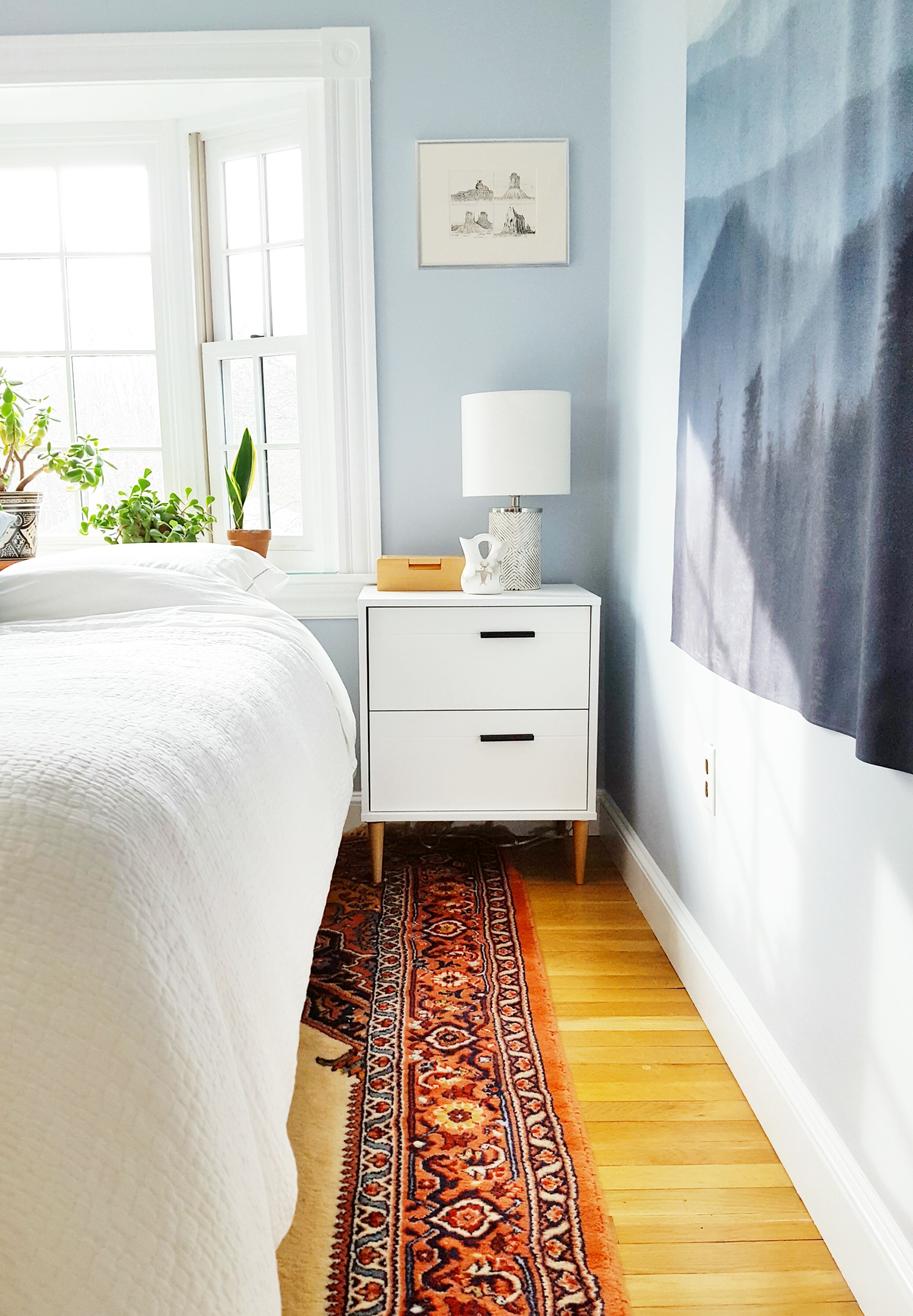 Before After A Bland Bedroom Is Transformed With New