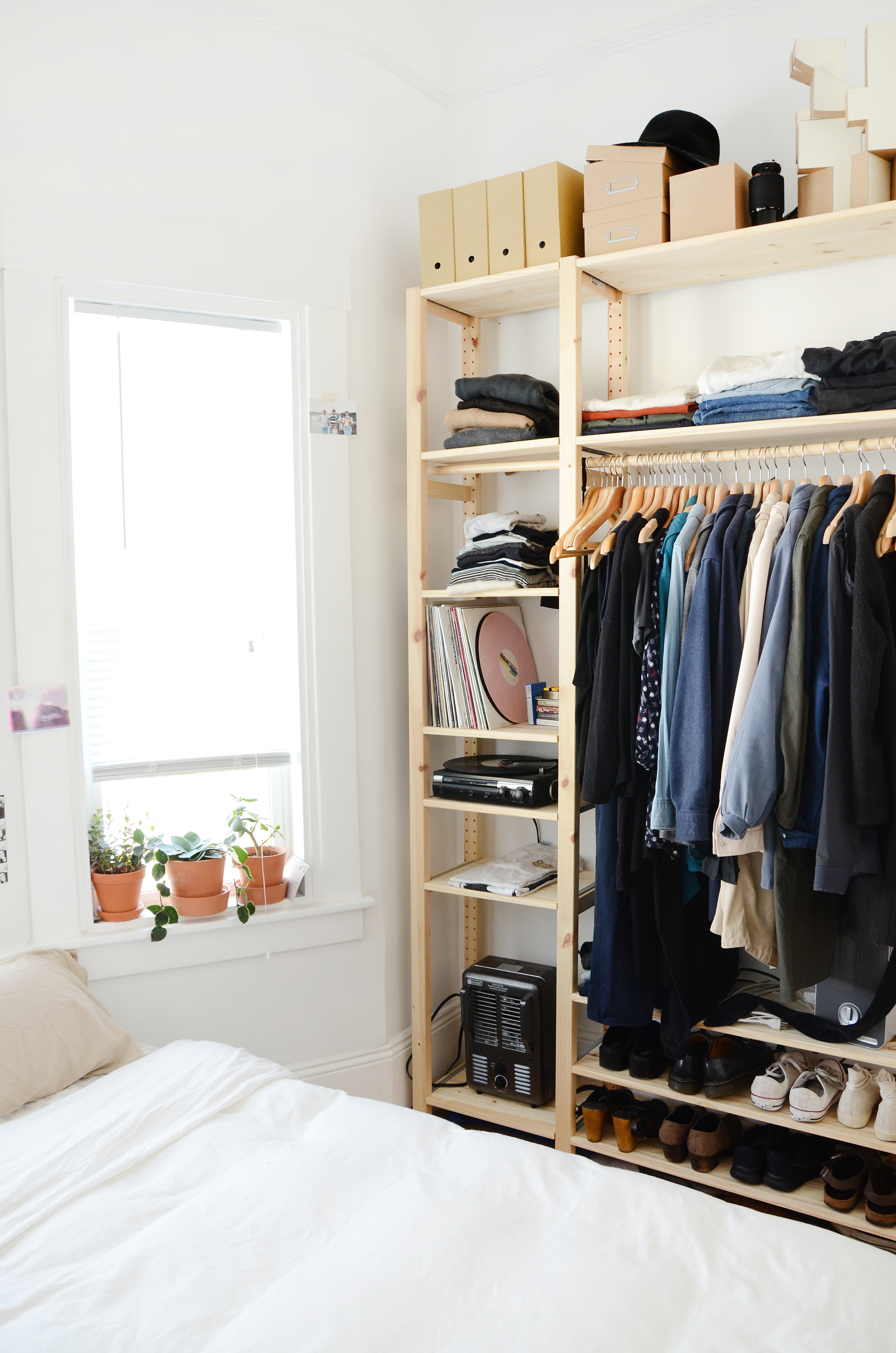 Stylish Affordable Makeshift Closet Ikea Hacks Apartment Therapy