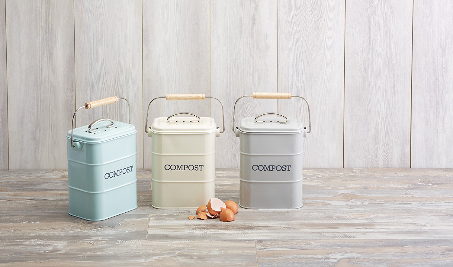 Stoneware Compost Crock, Ceramic Compost Crock