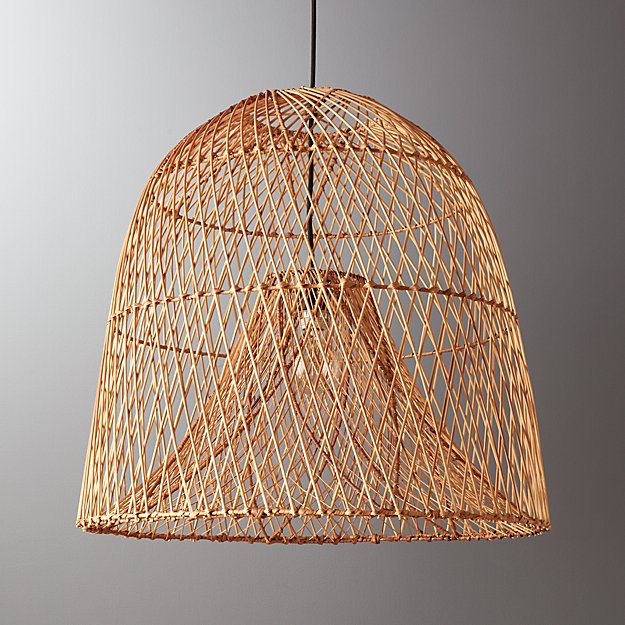 Curly Obsessed Rattan Wicker Pendant Lights Apartment Therapy
