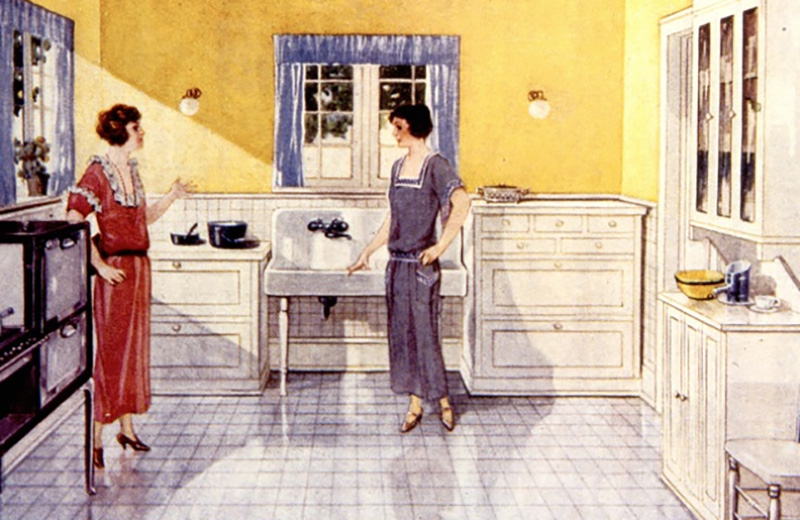 a brief history of kitchen design from 1900 to 1920