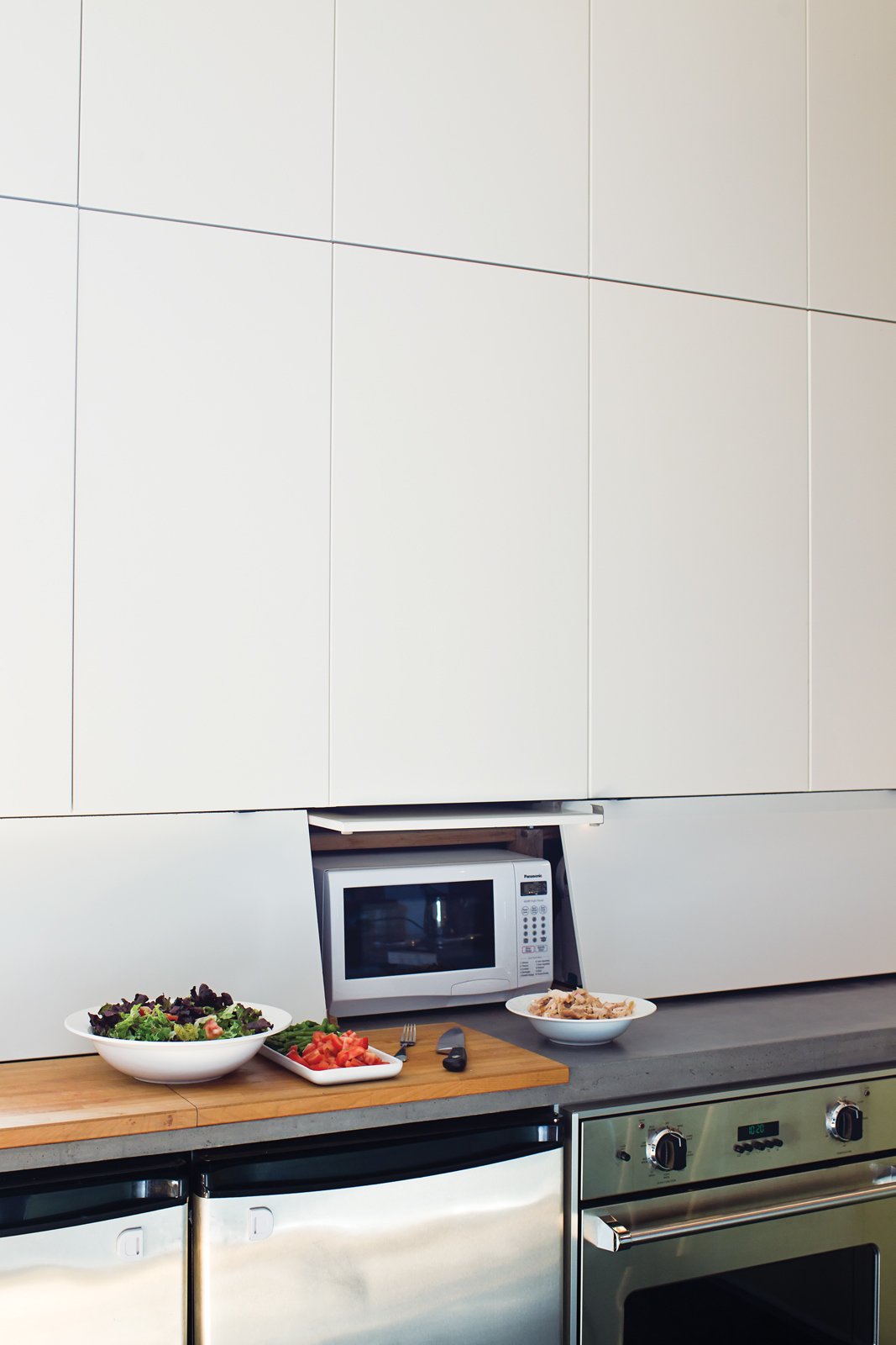 Microwaves In The Kitchen Hidden Storage Solutions Apartment