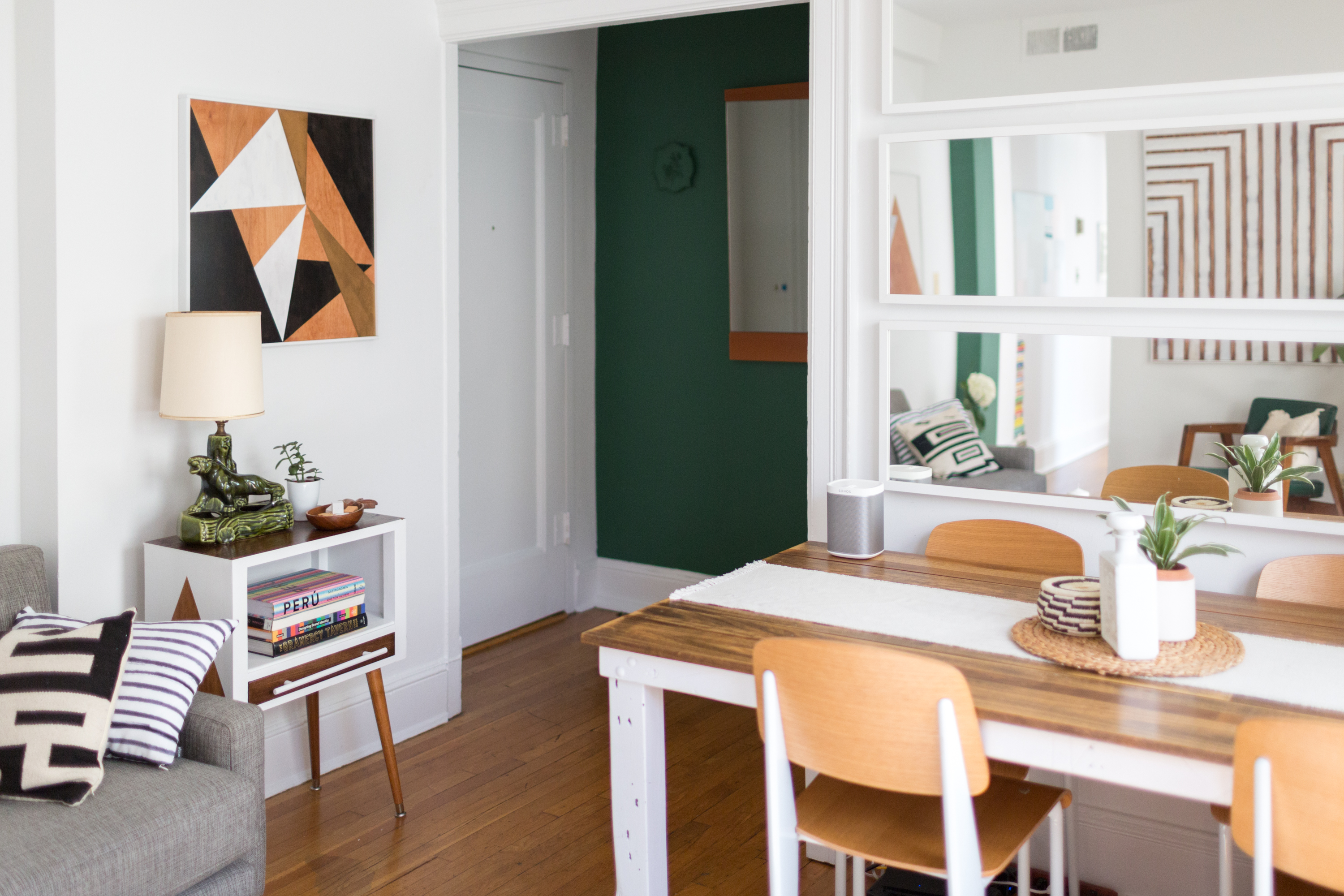 House Tour An Artist S Scavenged Modern Zen Dc Home Apartment