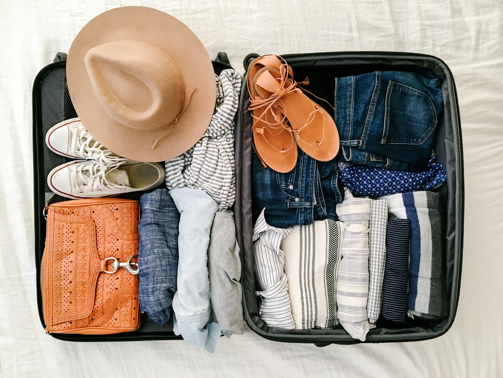 organized suitcase