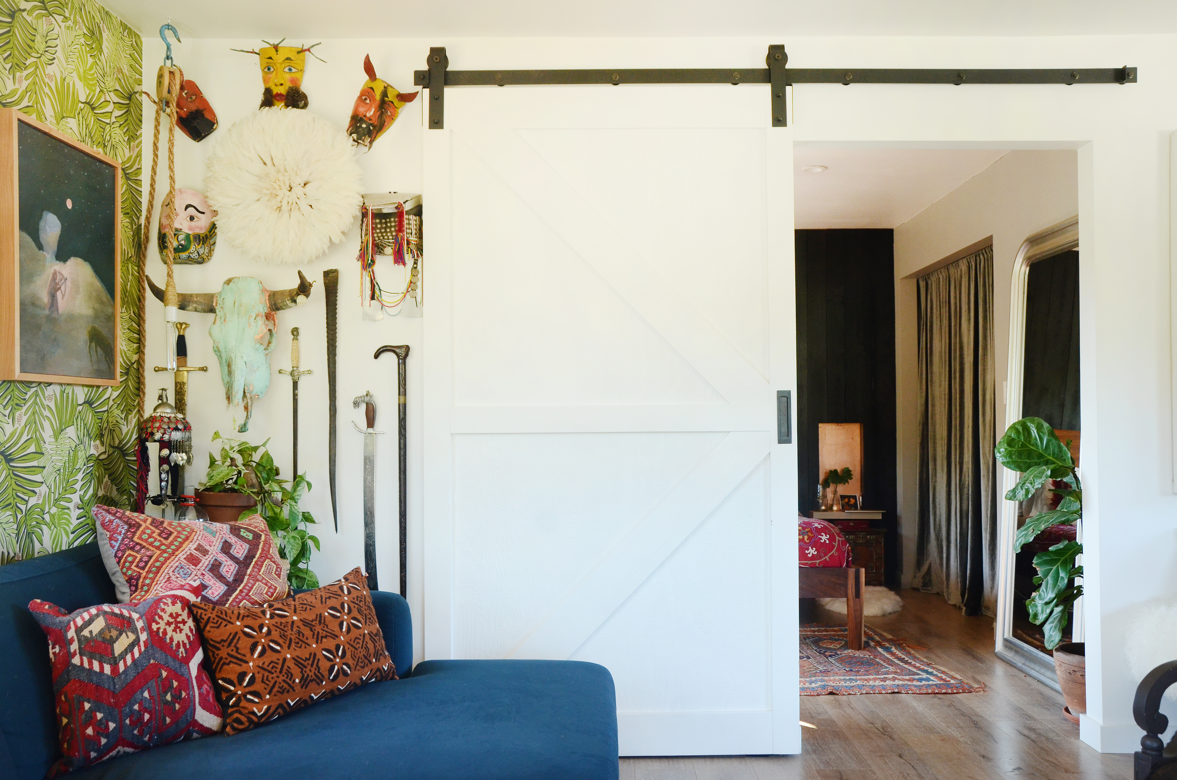 how to keep barn door from sliding open