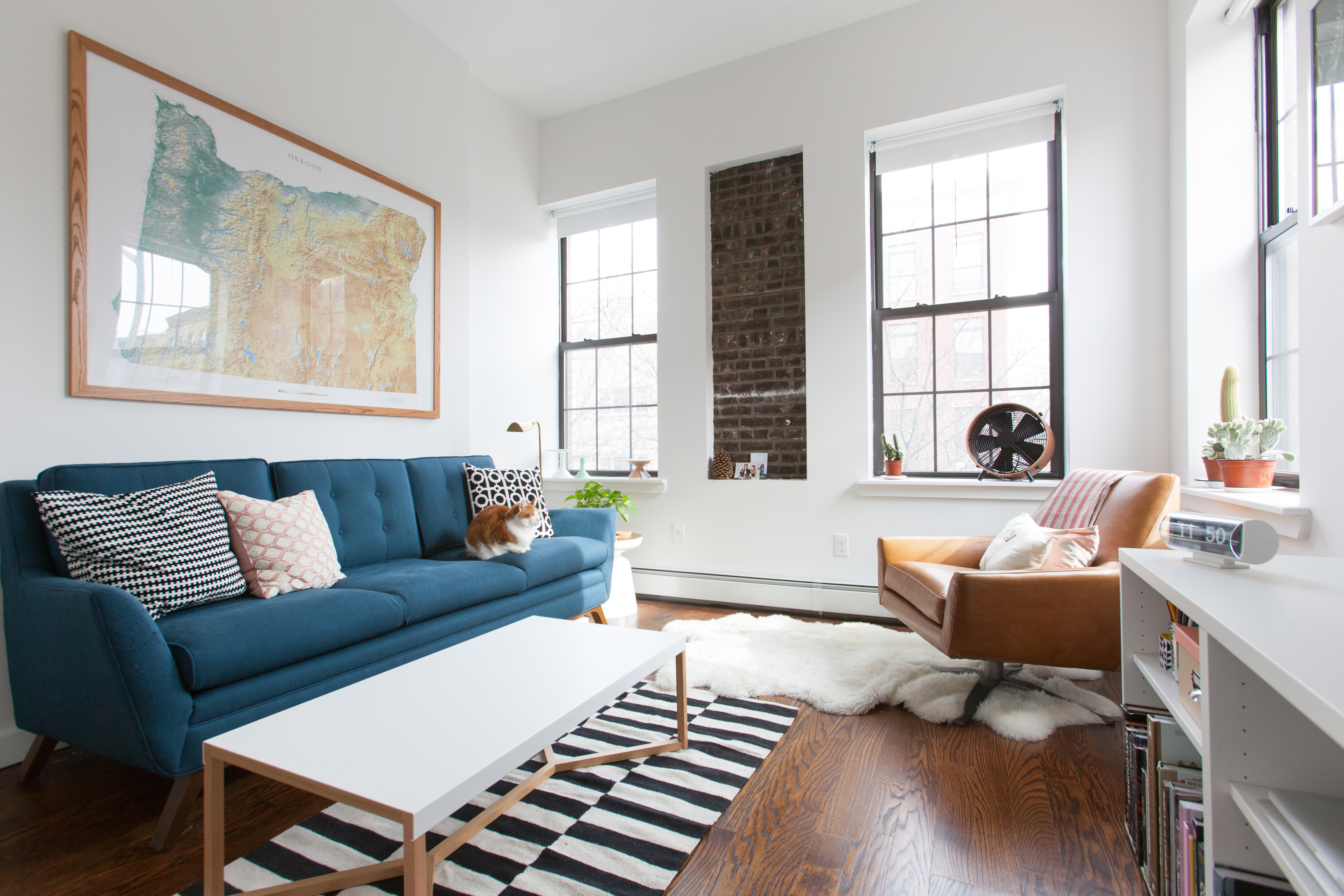 living room with just a table