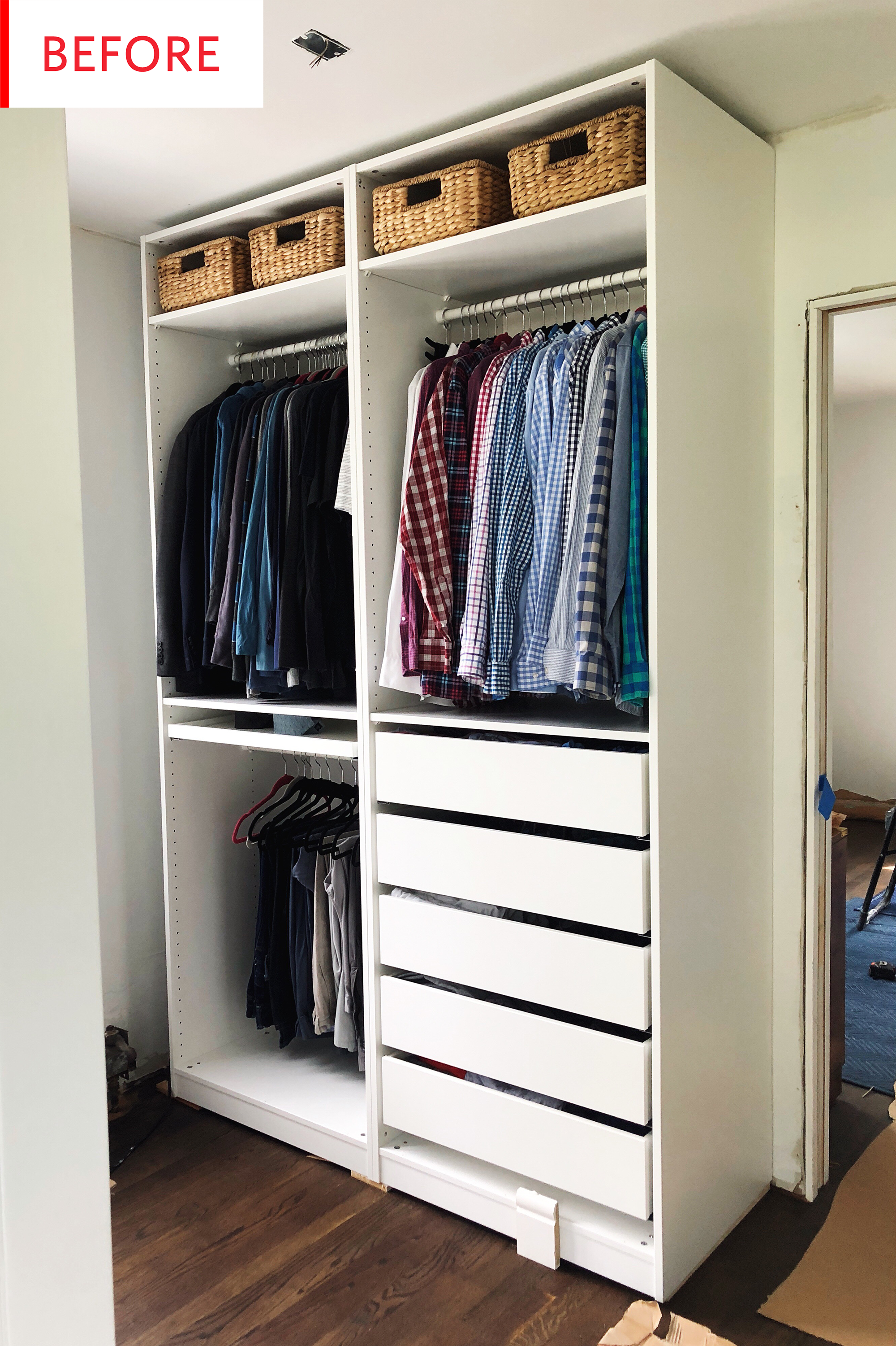 Smart Ikea Pax Closet Hack Before And After Photos Apartment