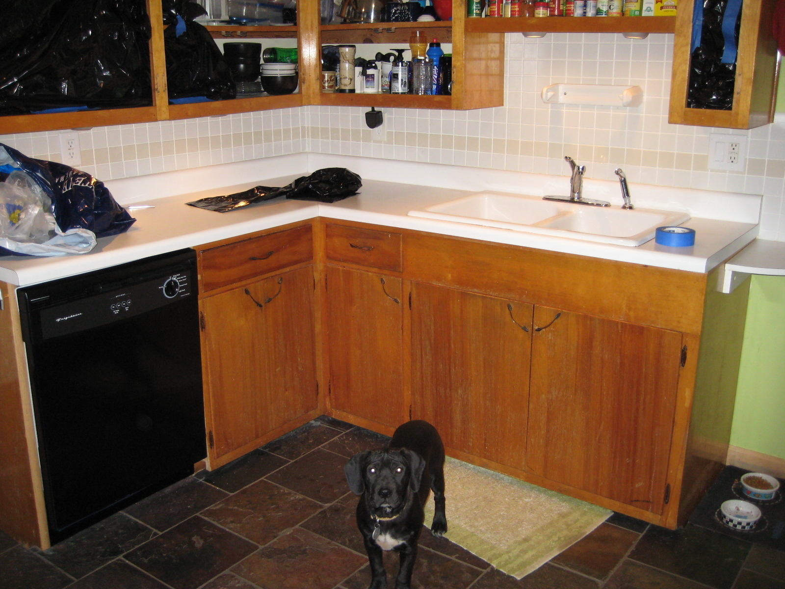 How To Refinish Flaky Cabinets From The 60s Jessi S February