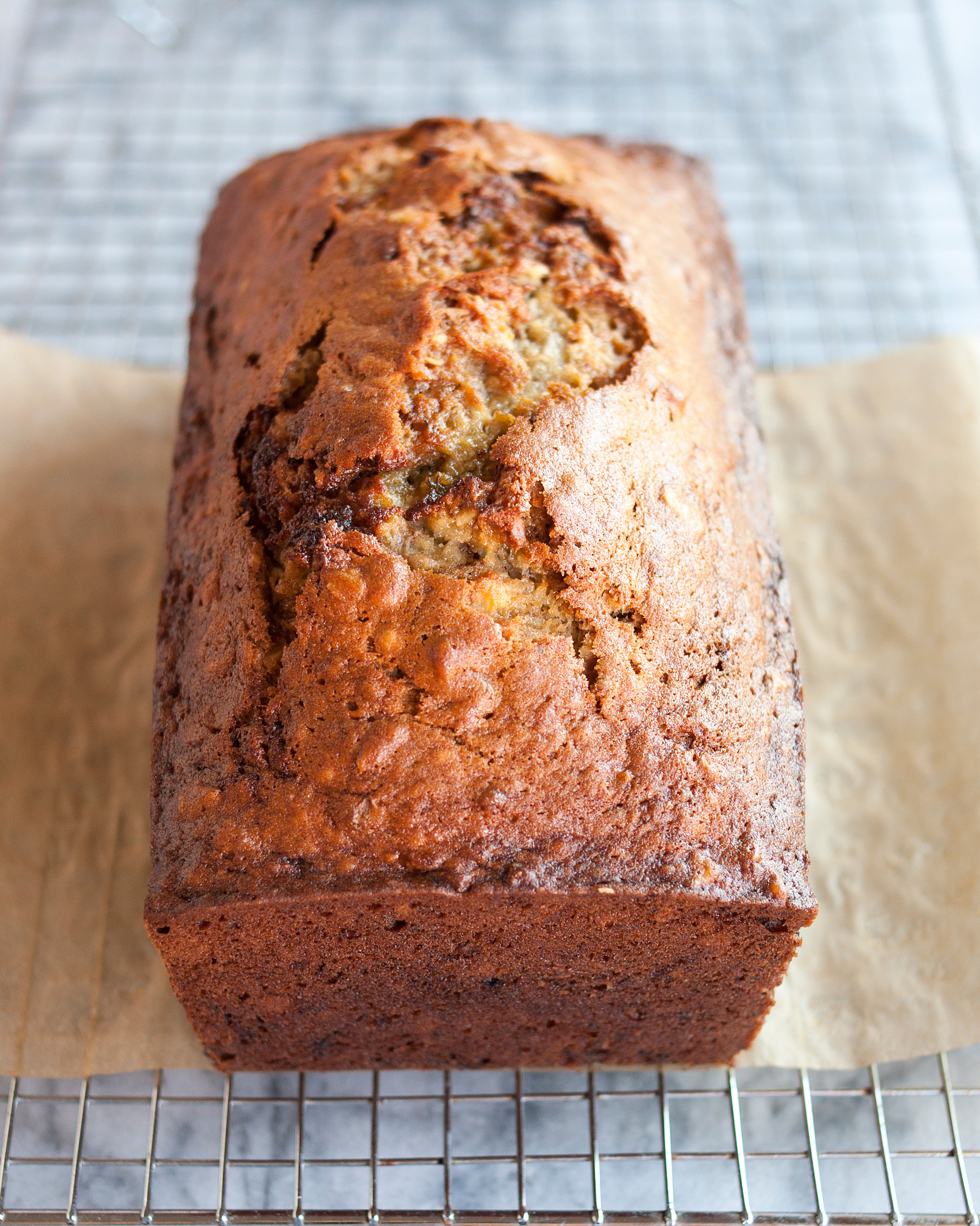 making banana bread