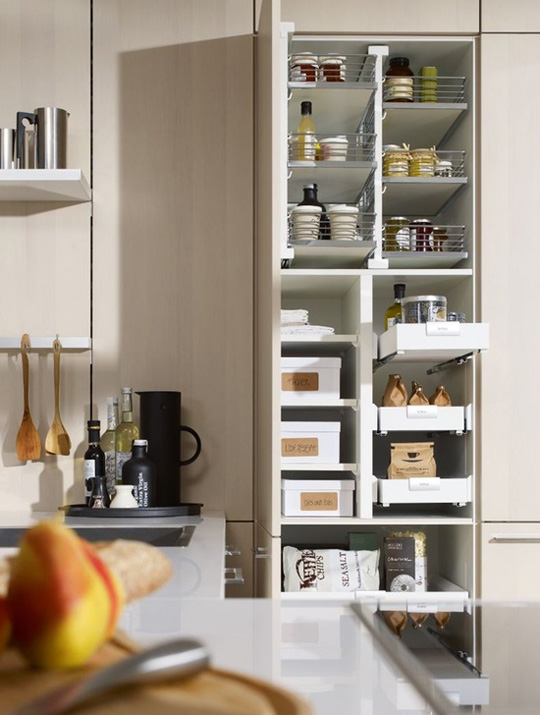 Pull Out Shelves Kitchen Organization - Bigger Than the Three of Us