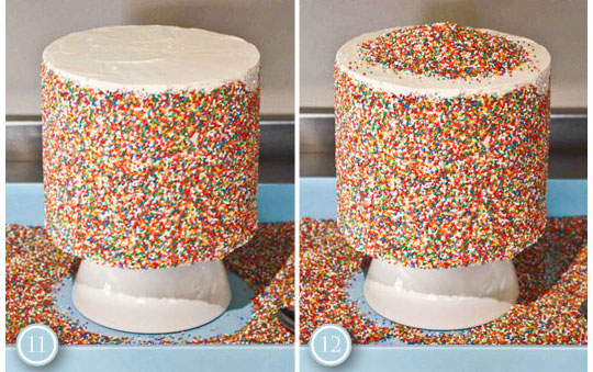 Rainbow Sprinkle Birthday Cake - Ashlee Marie - real fun with real food