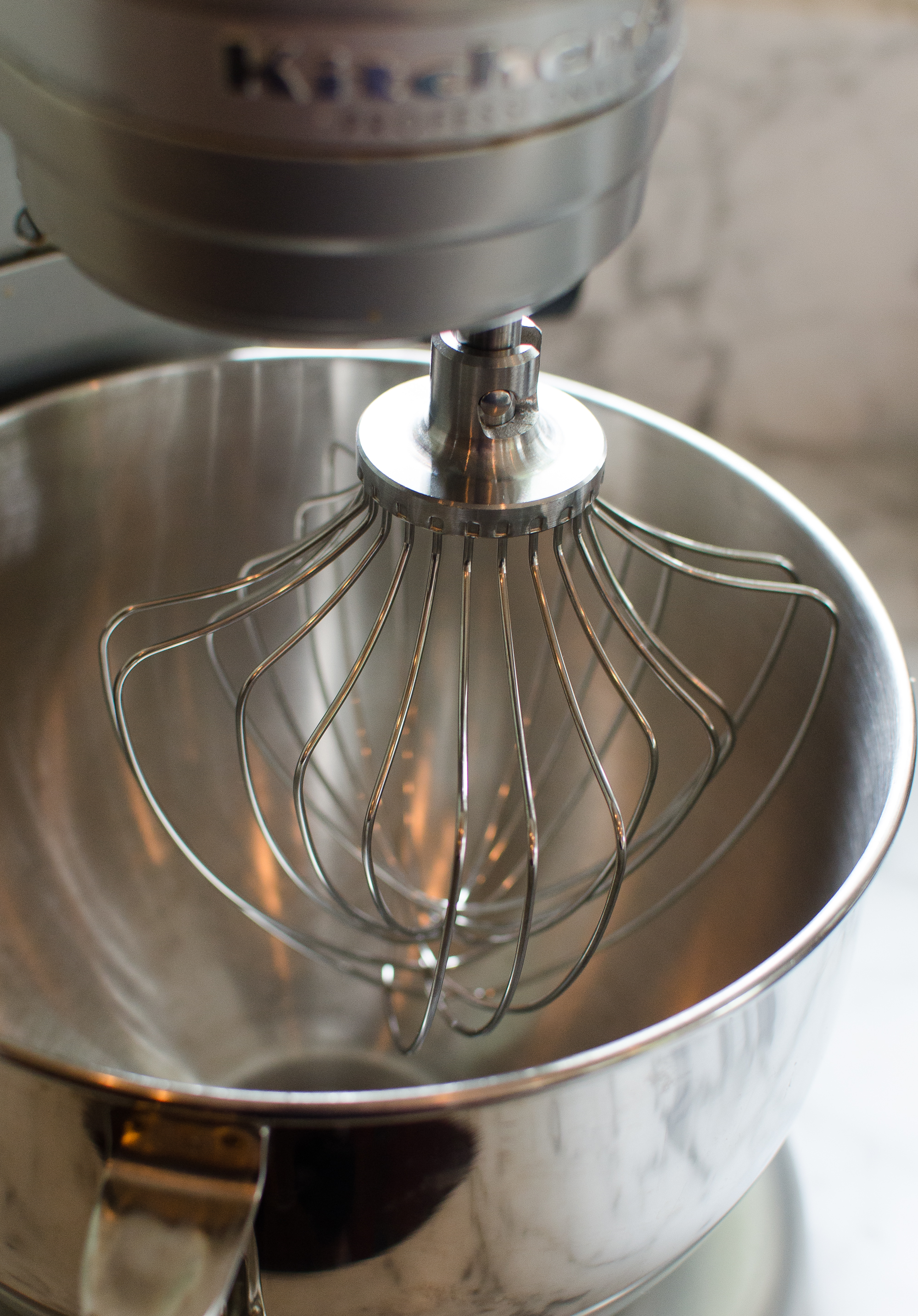 Stand mixer whisk attachment, stainless steel, KitchenAid 