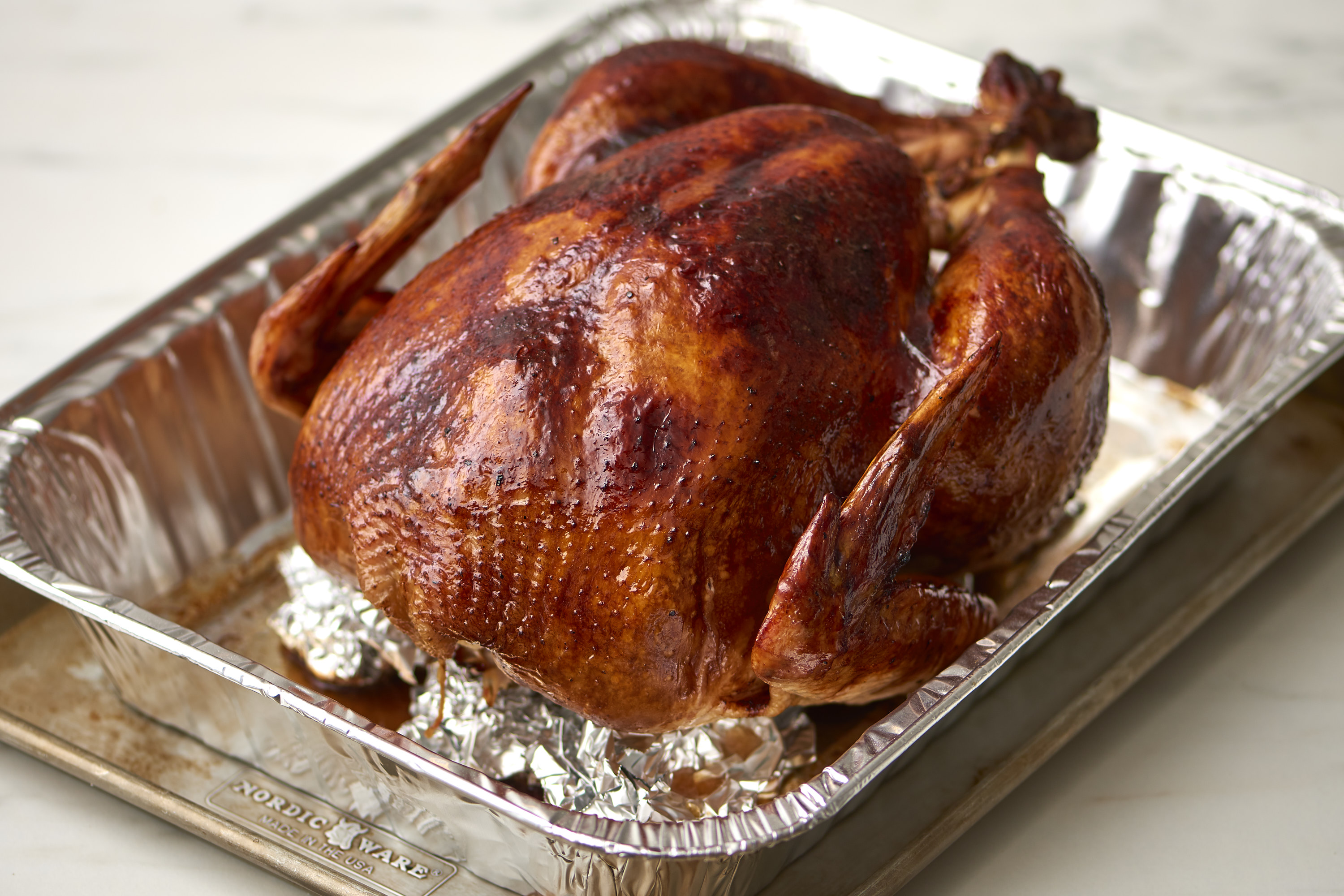 roast a turkey without a roasting rack