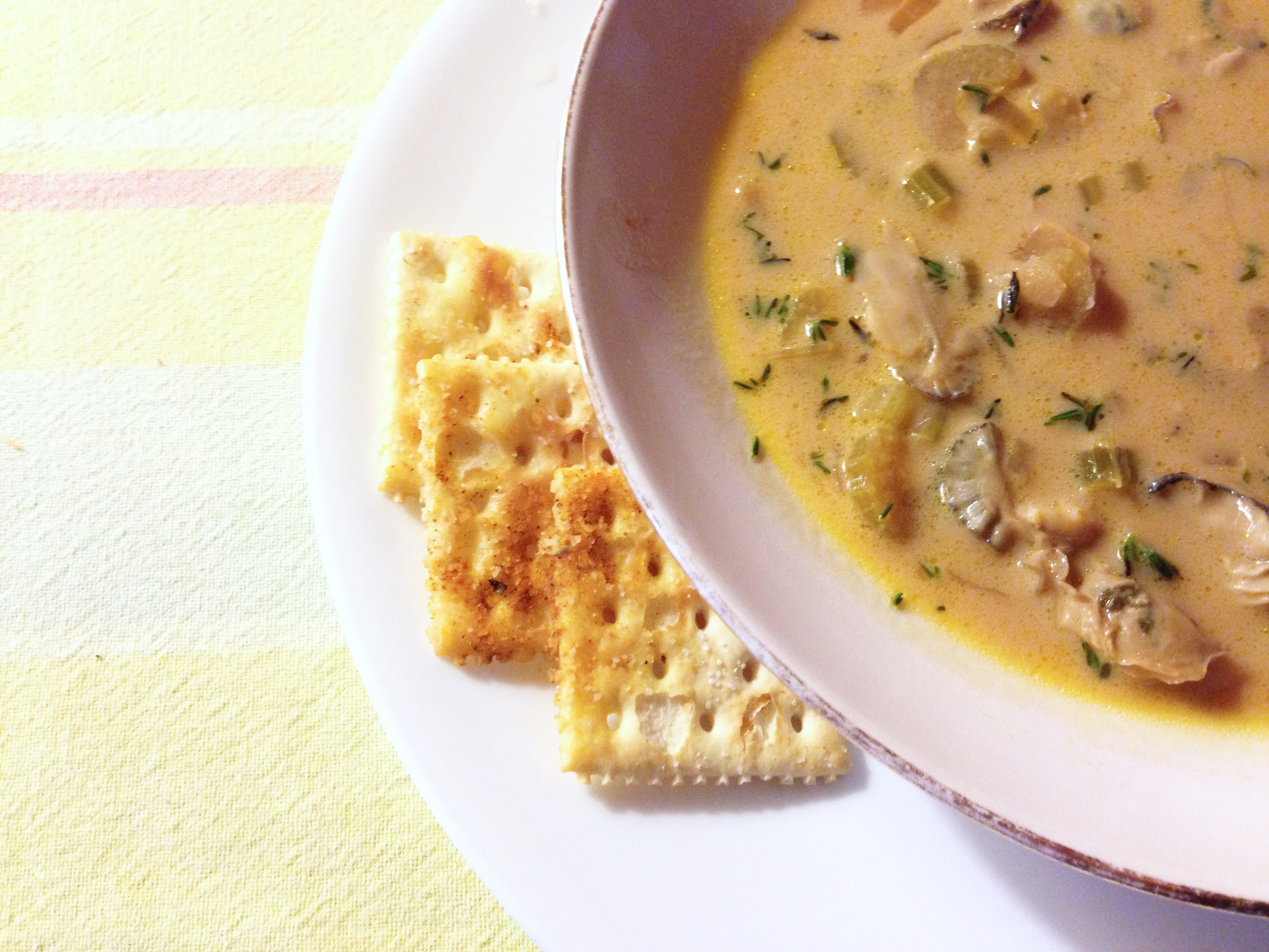 Oyster Stew  Knife & Fish