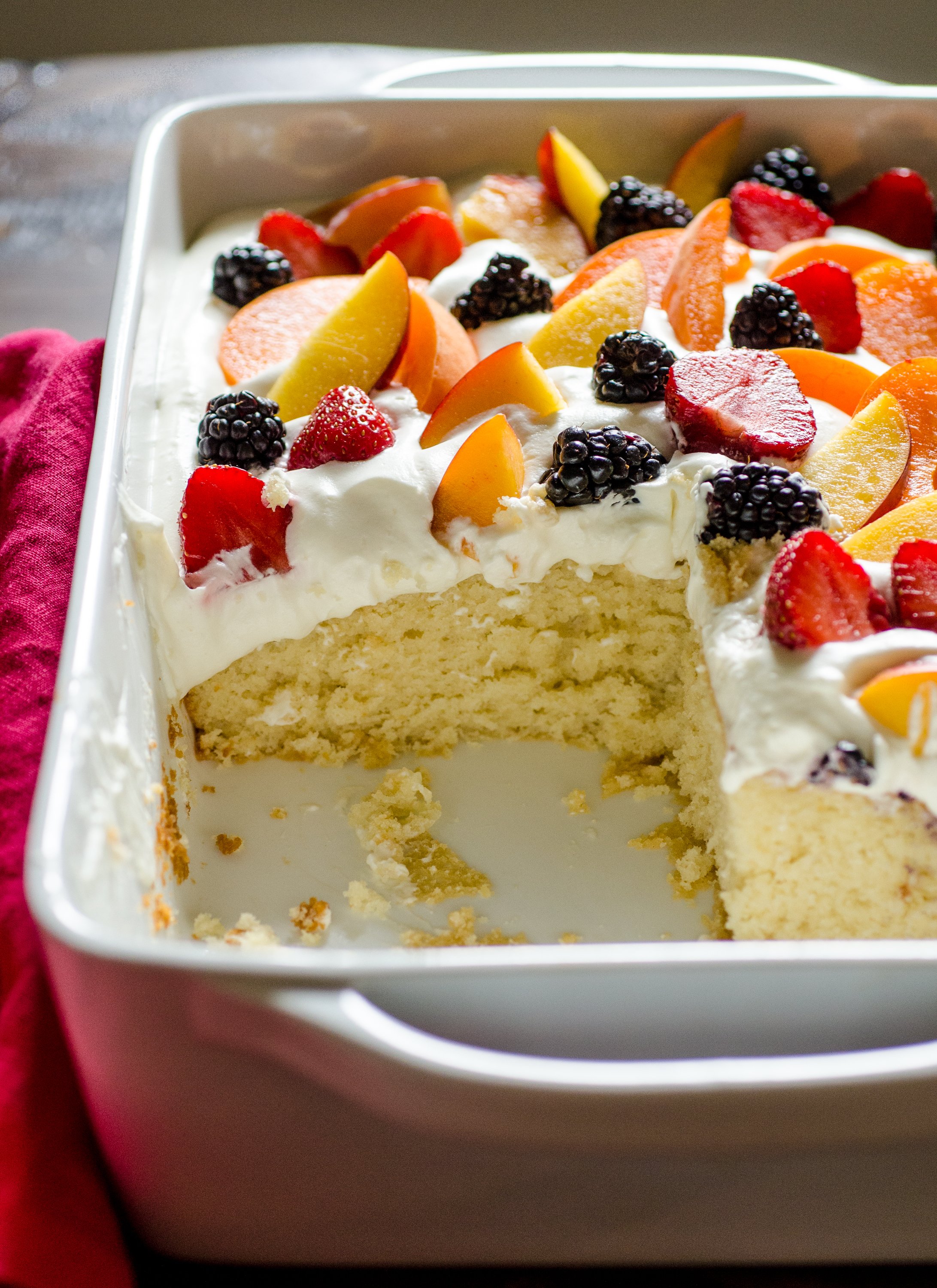 Fruit-Topped Almond Cake Recipe - BettyCrocker.com