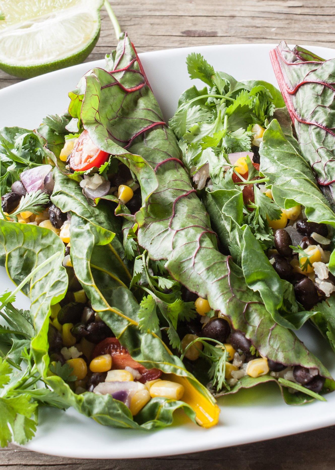 Recipe Swiss Chard Taco Wraps With Cumin Lime Sauce Kitchn