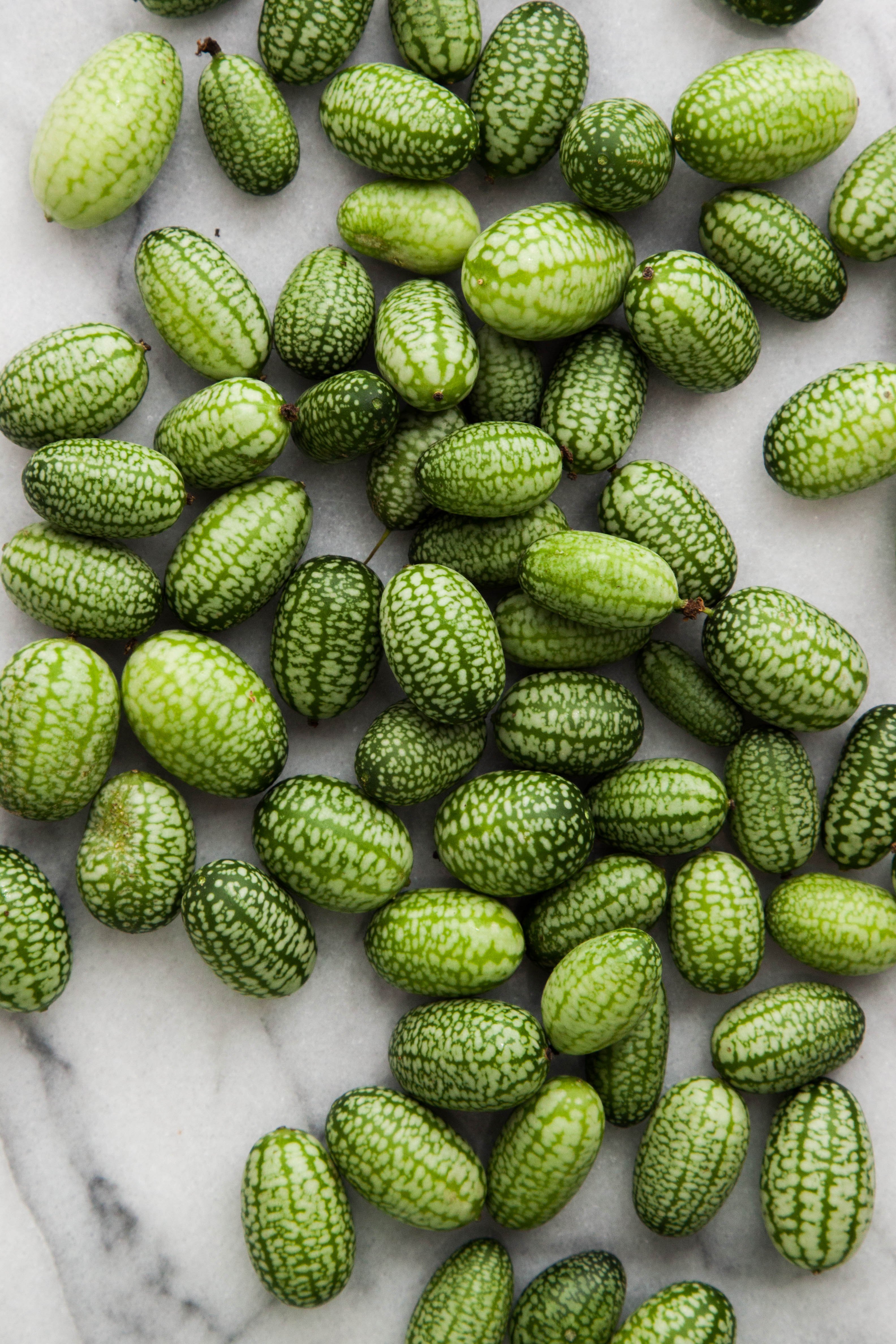 Image of Cucumbers and watermelons basket