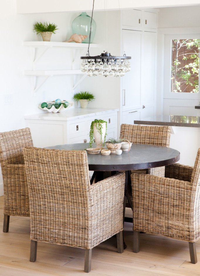 Kitchen table with wicker chairs hotsell