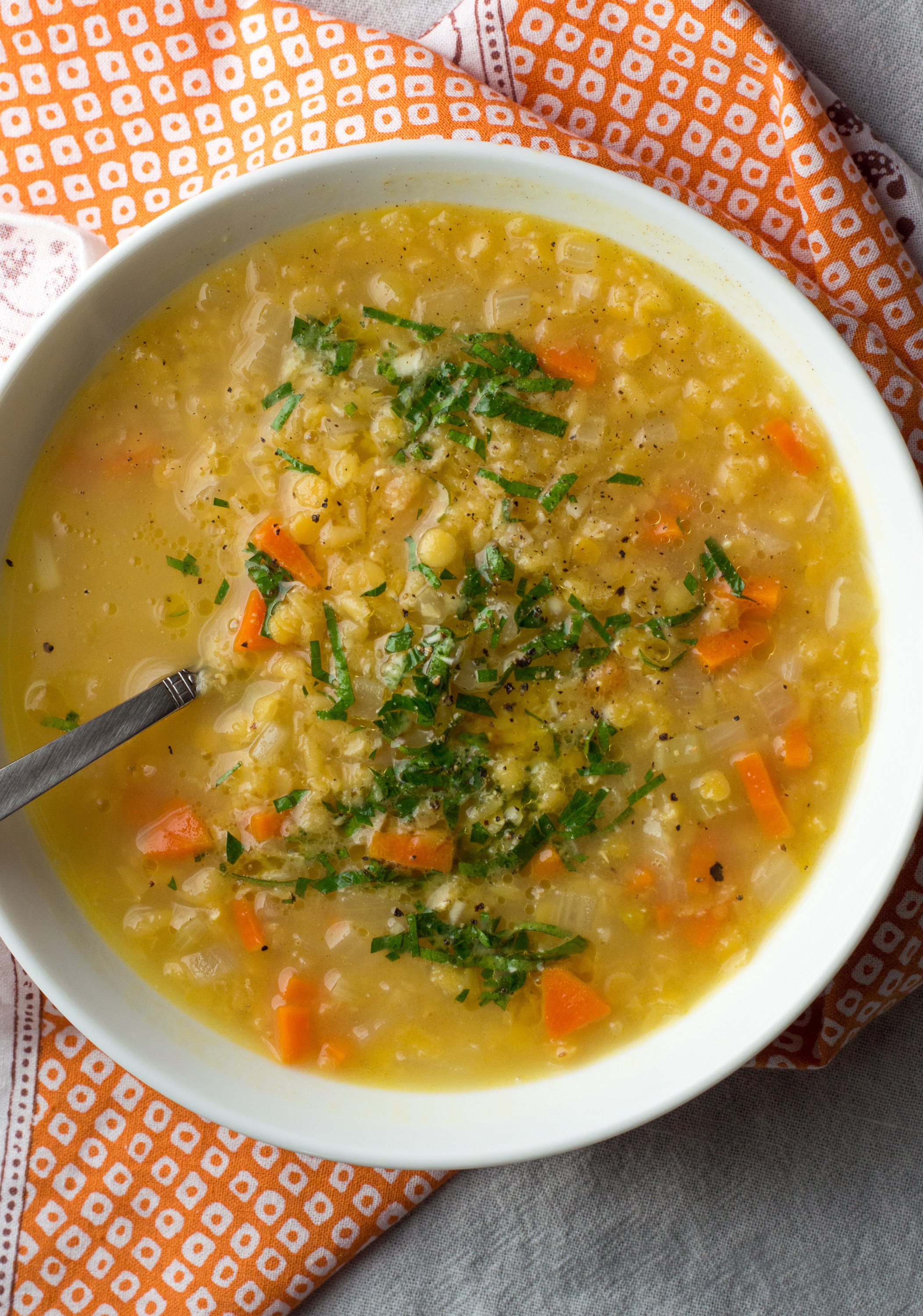 lentil soup calories