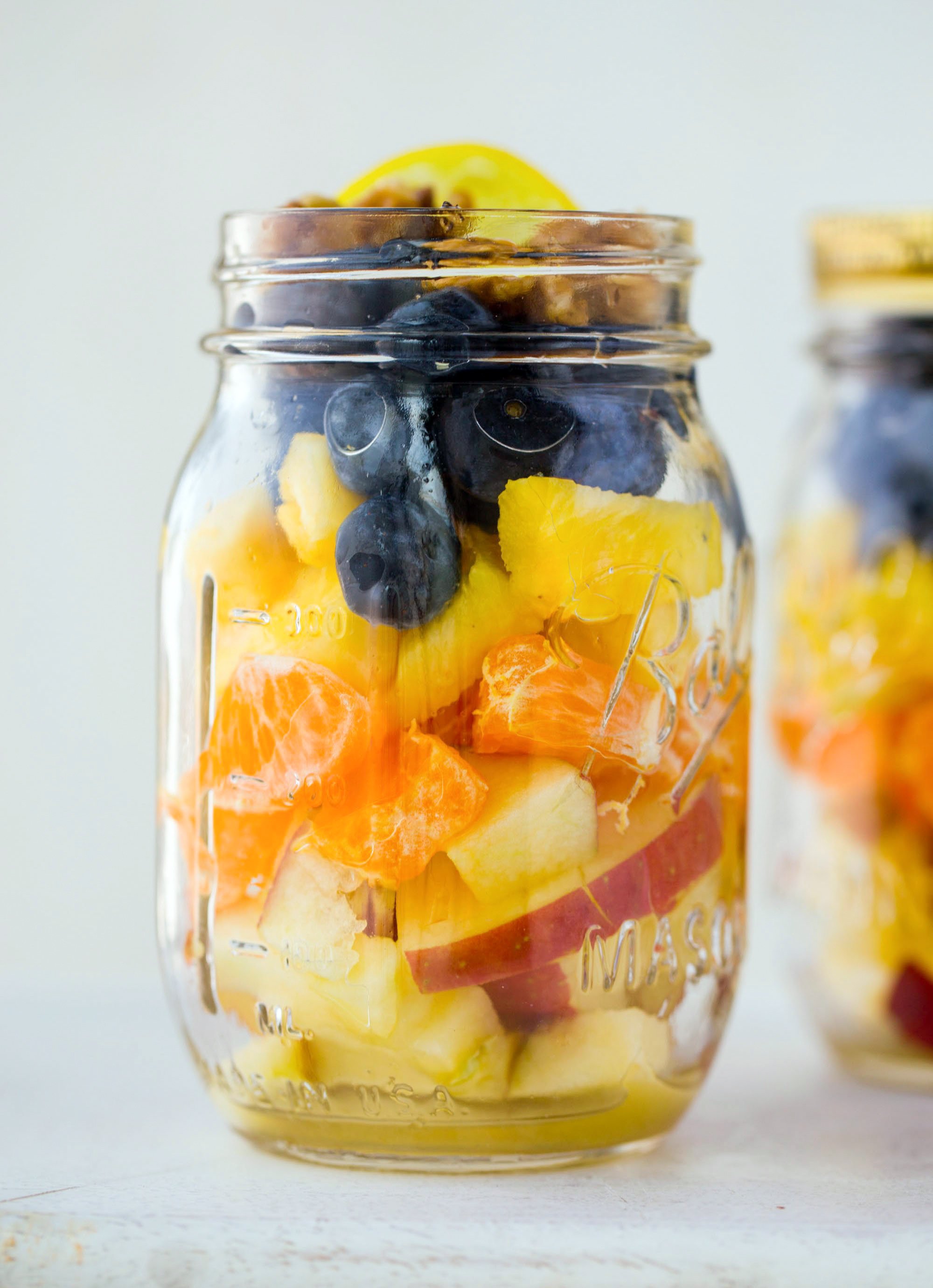 Vegan Snack Recipe: Fruit Salad in a Jar