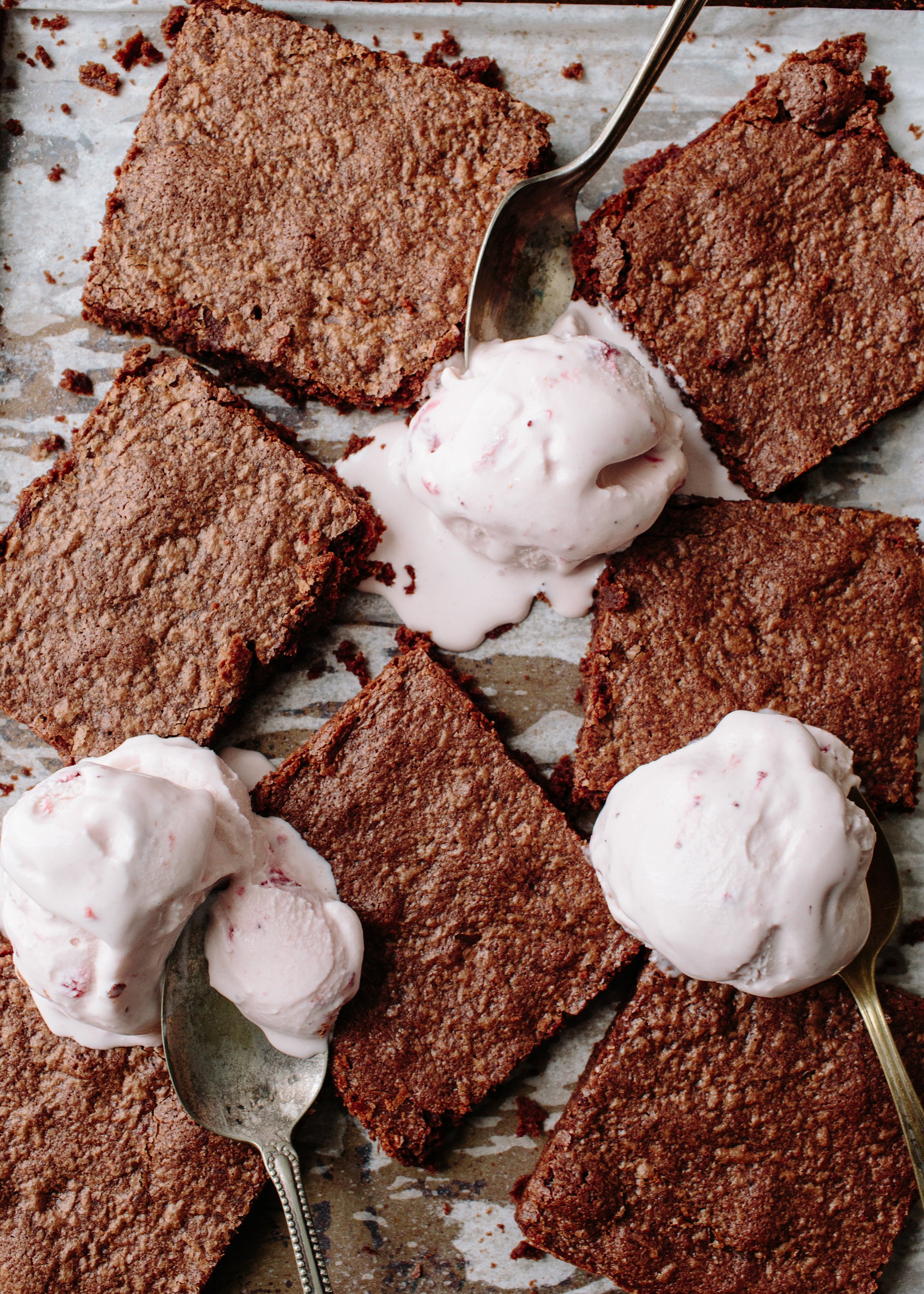 Sheet Pan Brownies - That Skinny Chick Can Bake