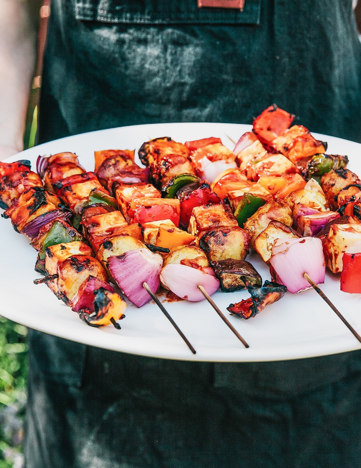 Bryant Terry S Grilled Vegetable Tofu Kebabs Recipe Kitchn