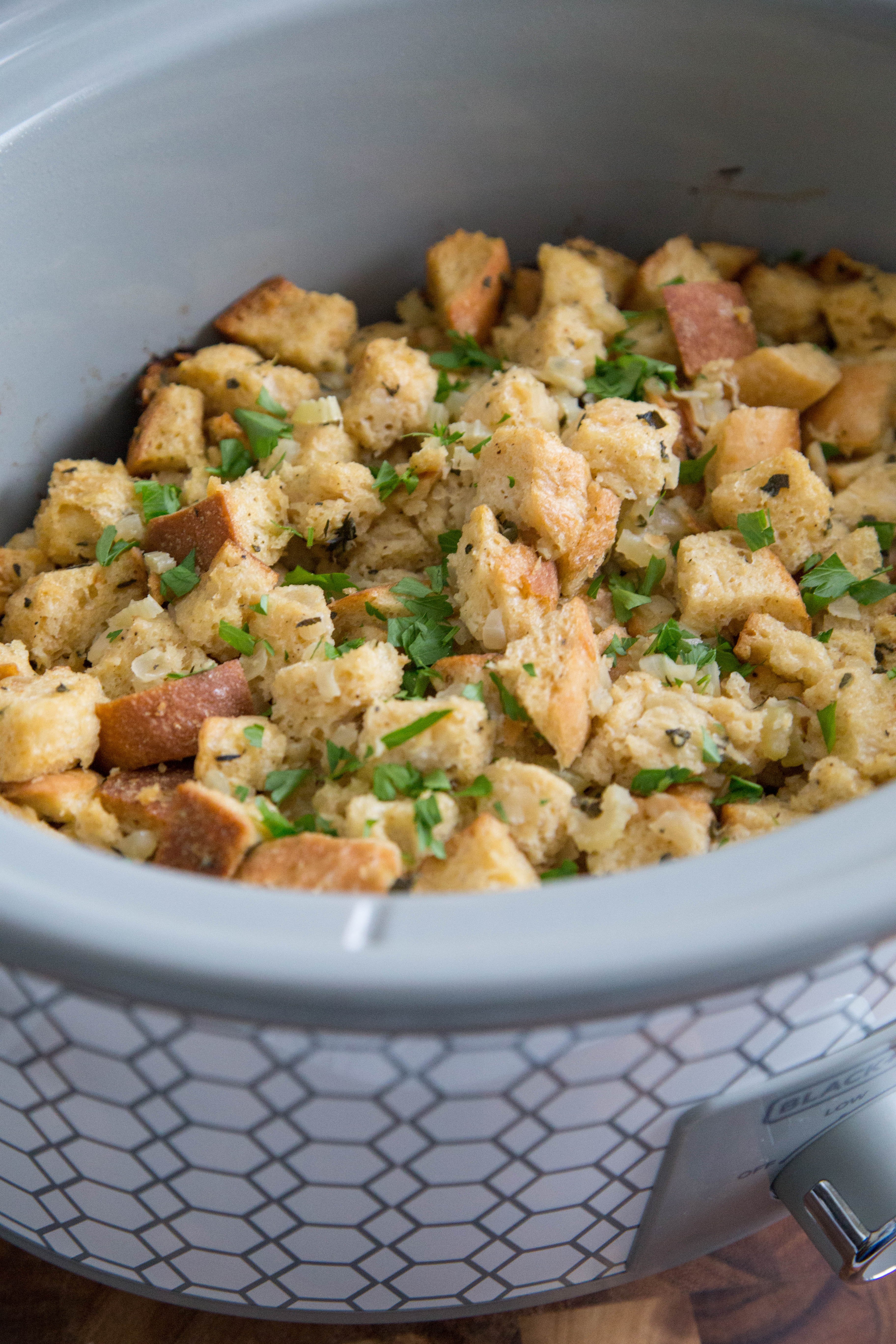 5-Ingredient Turkey Stuffing Slow Cooker Casserole