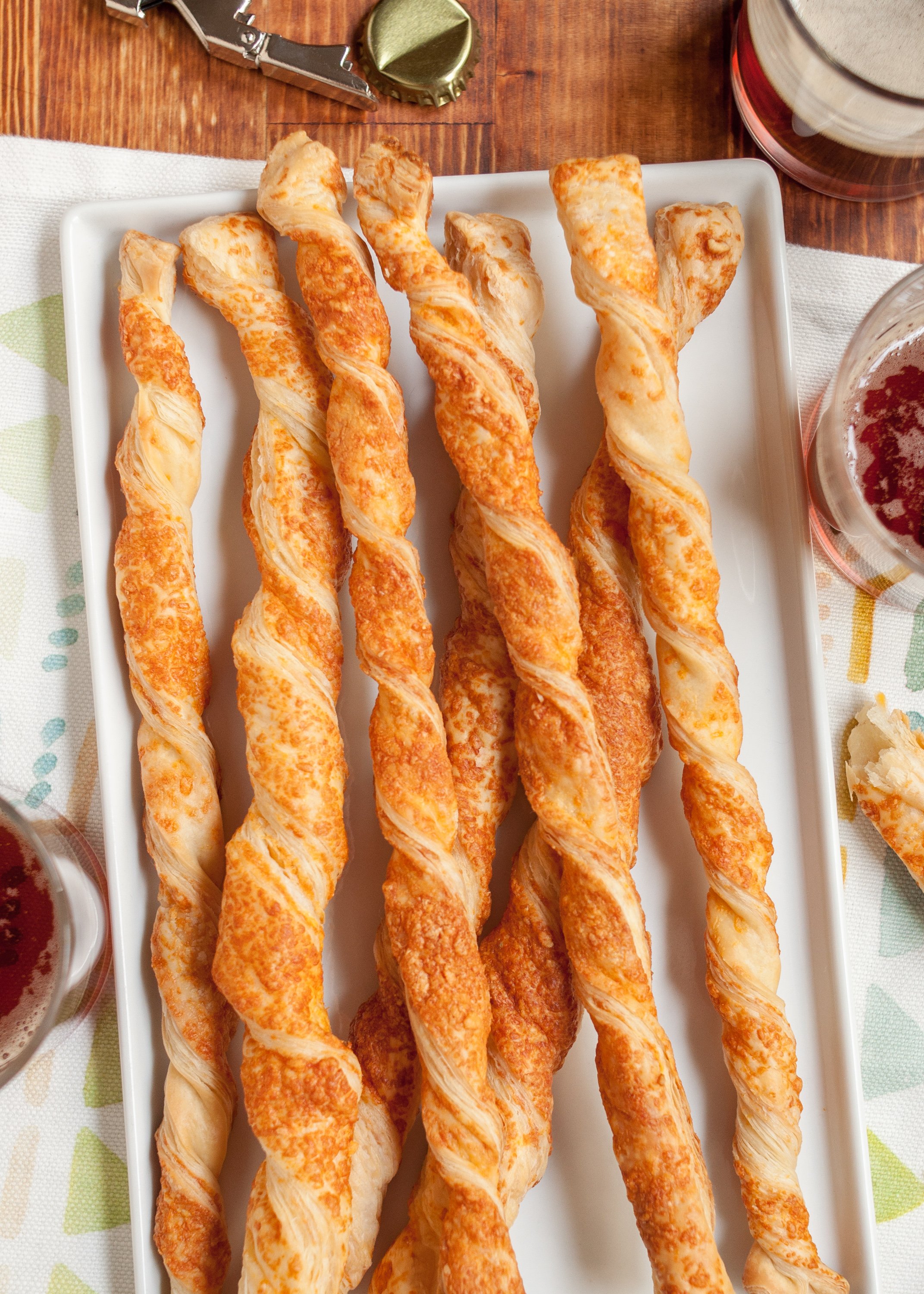 Parmesan Puff Pastry Breadsticks Recipe - Appetizer Addiction