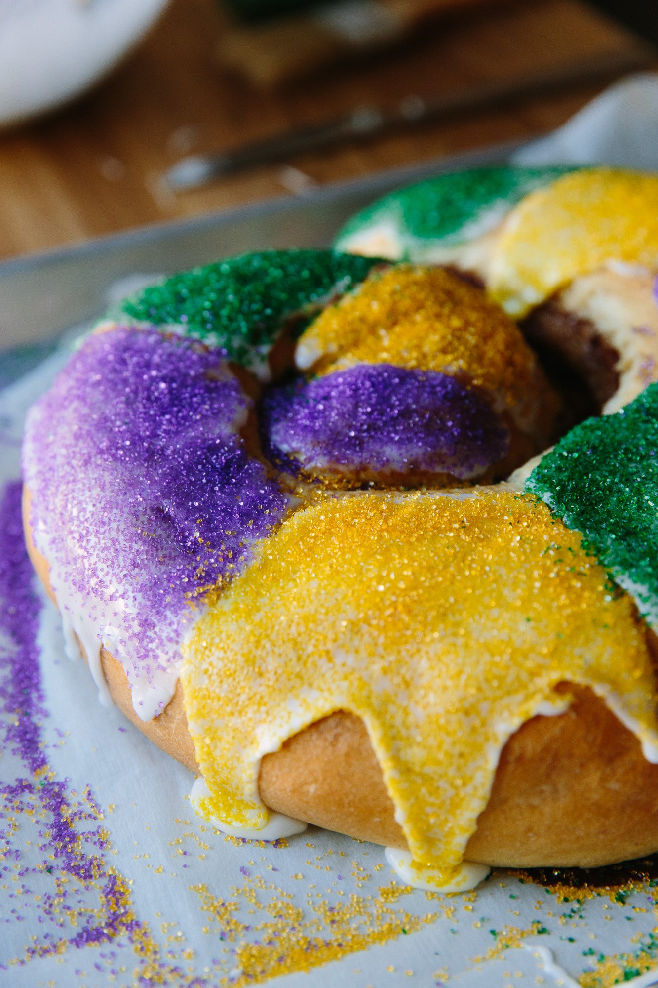 King Bundt Cake Recipe for Mardi Gras by The Redhead Baker