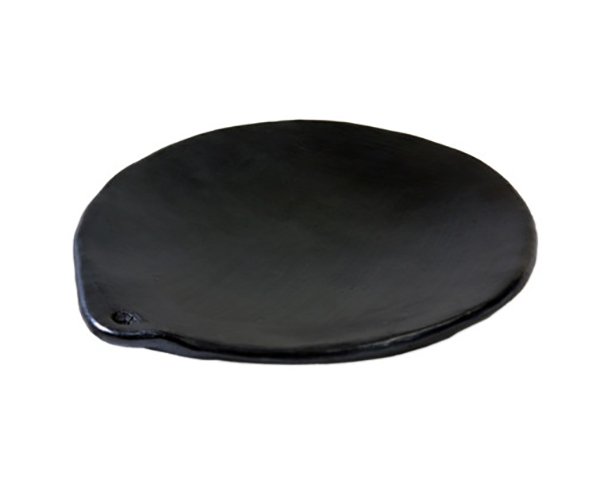 Comal for tortillas 9 Grill Griddle Pan Black Clay Earthen