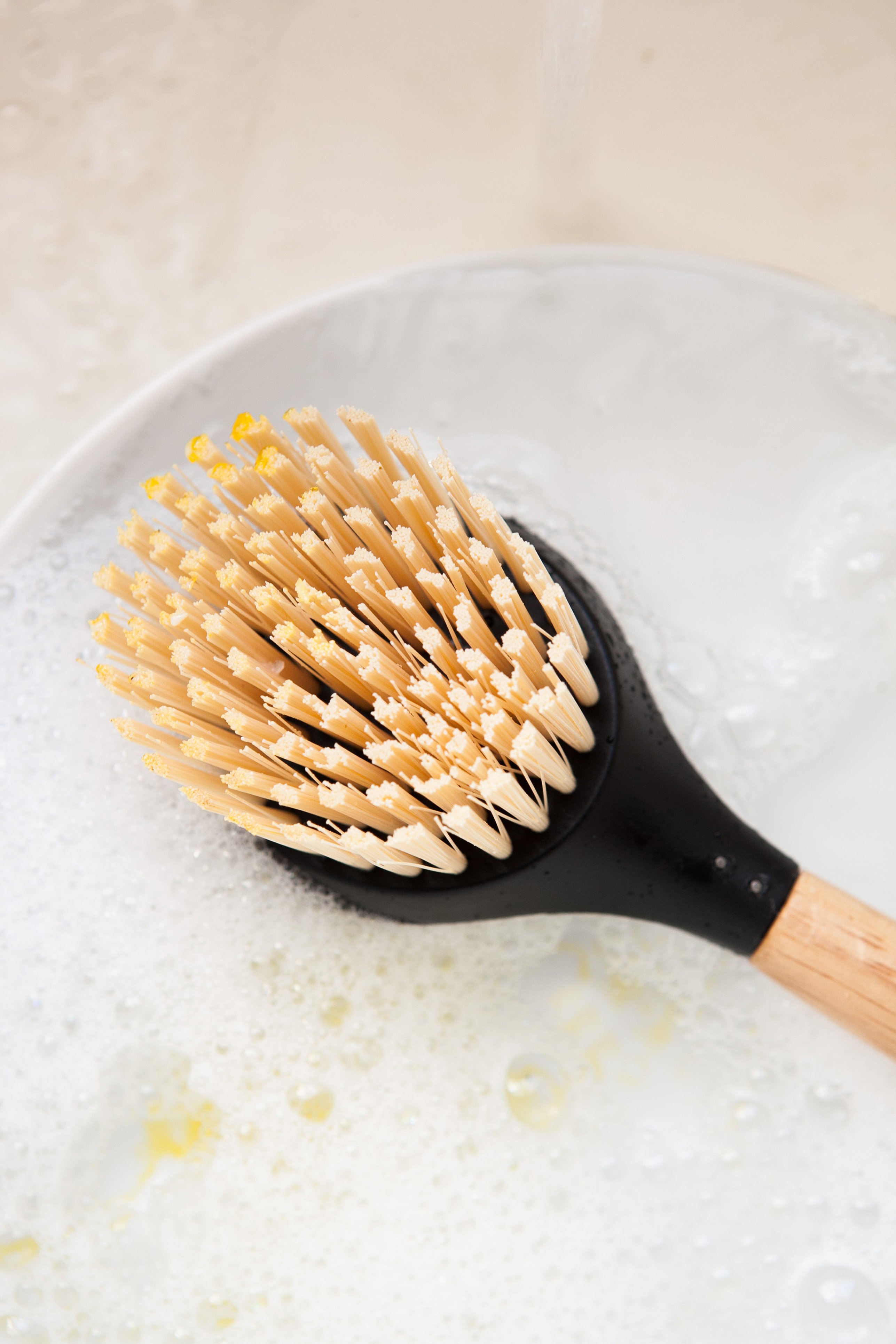 OXO Nylon Dish Brush with Soap Dispenser in the Kitchen Brushes