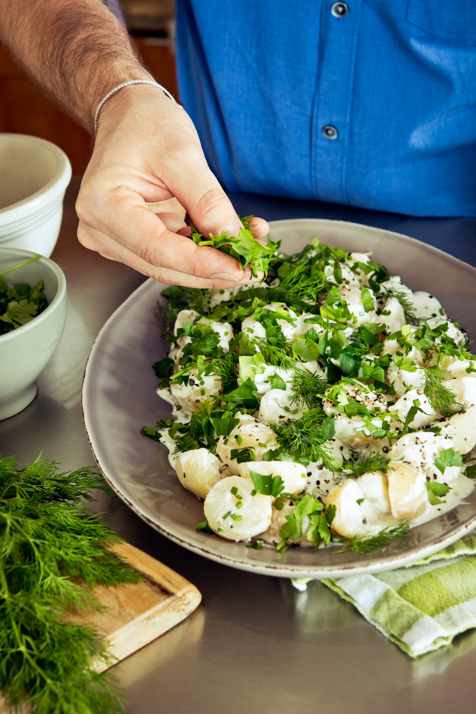 potato salad with ranch dressing Loaded Recipe Crack Potato Salad with Bacon
