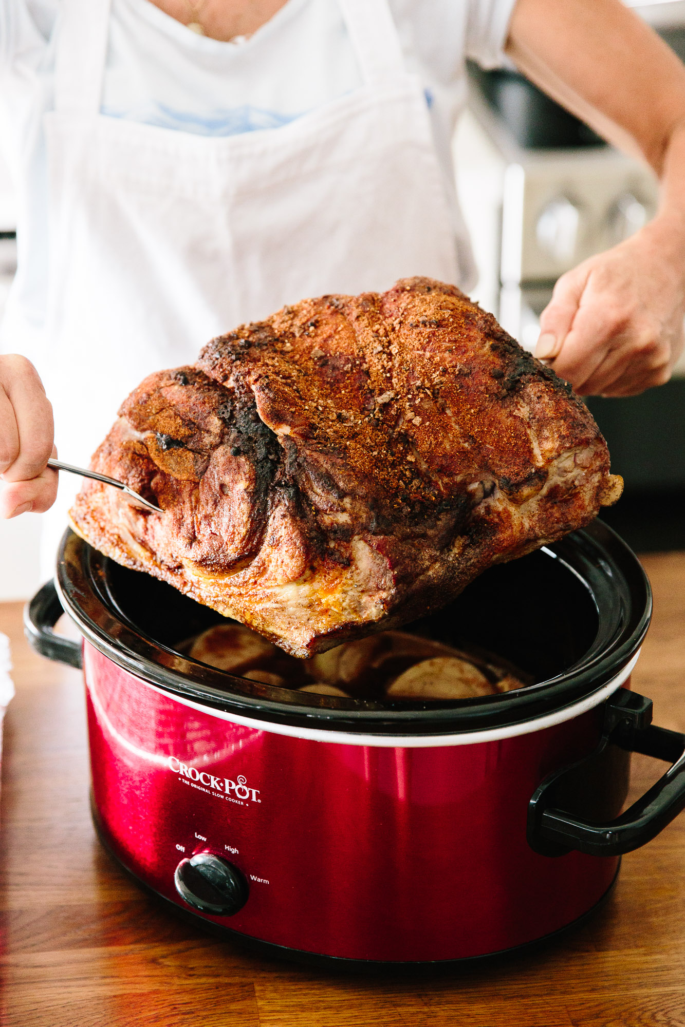 This massive 8-quart Crock-Pot Oval Slow Cooker in black is only