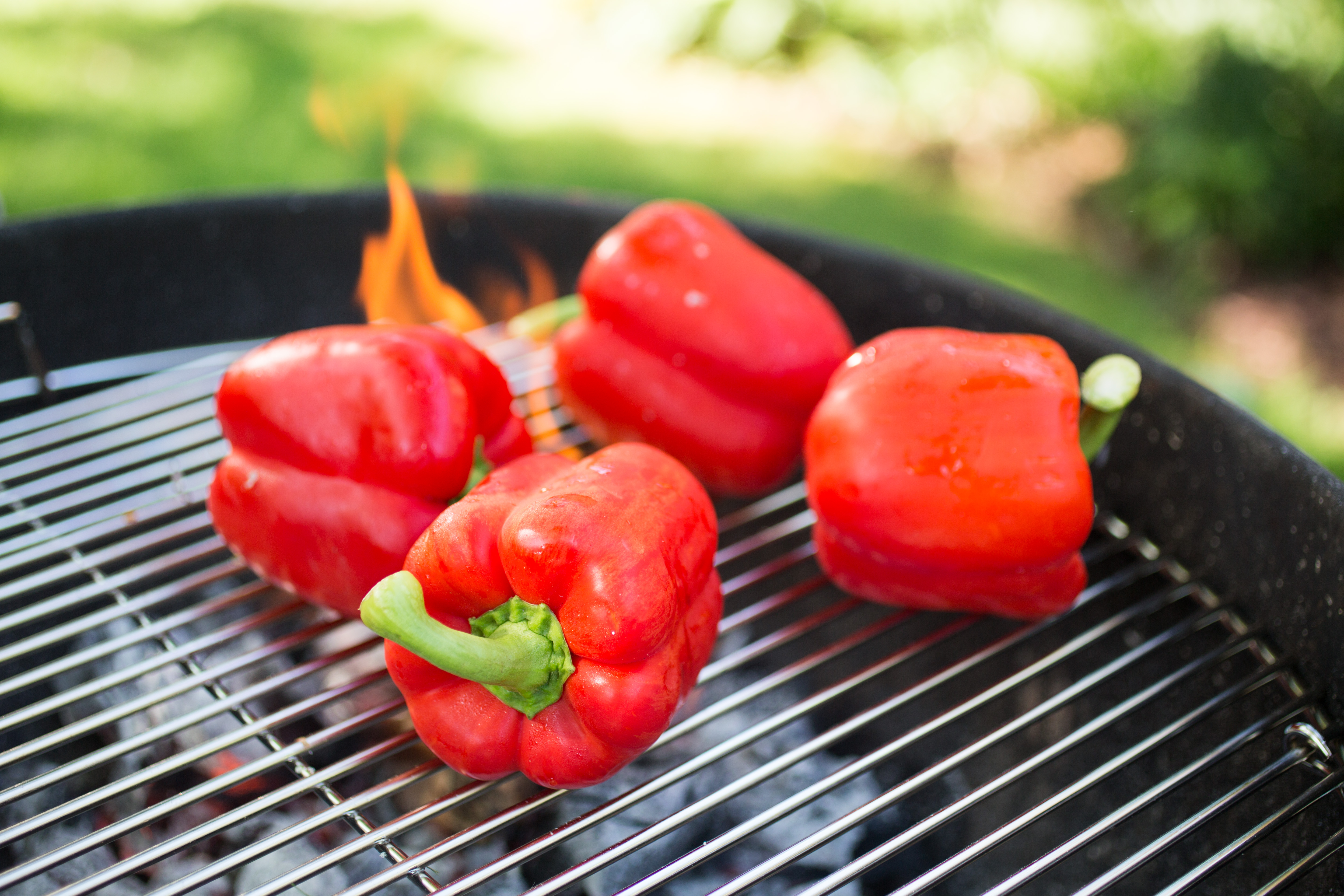 Fire Roasted Sweet Red Bell Peppers